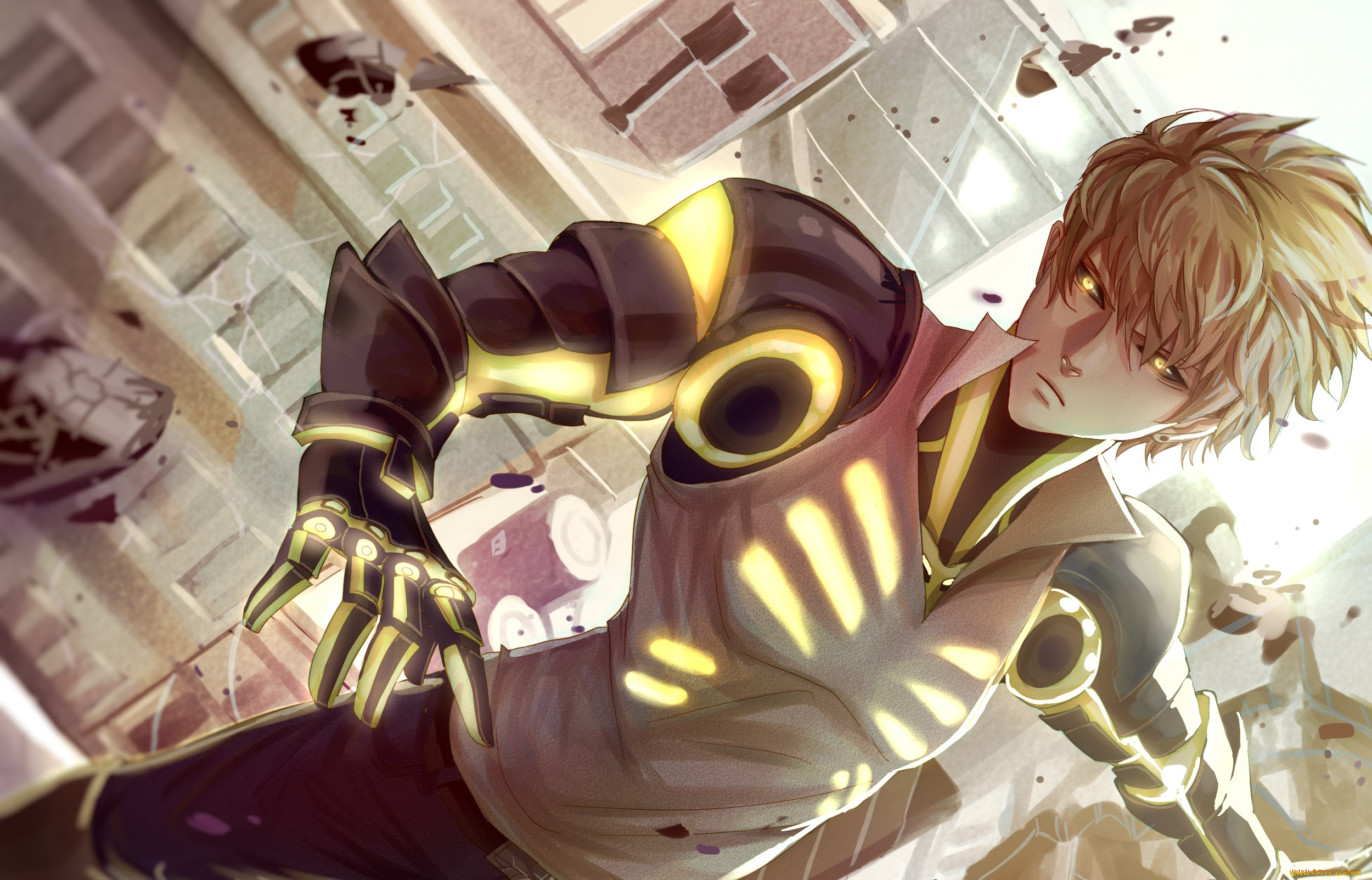 аниме, one, punch, man, генос