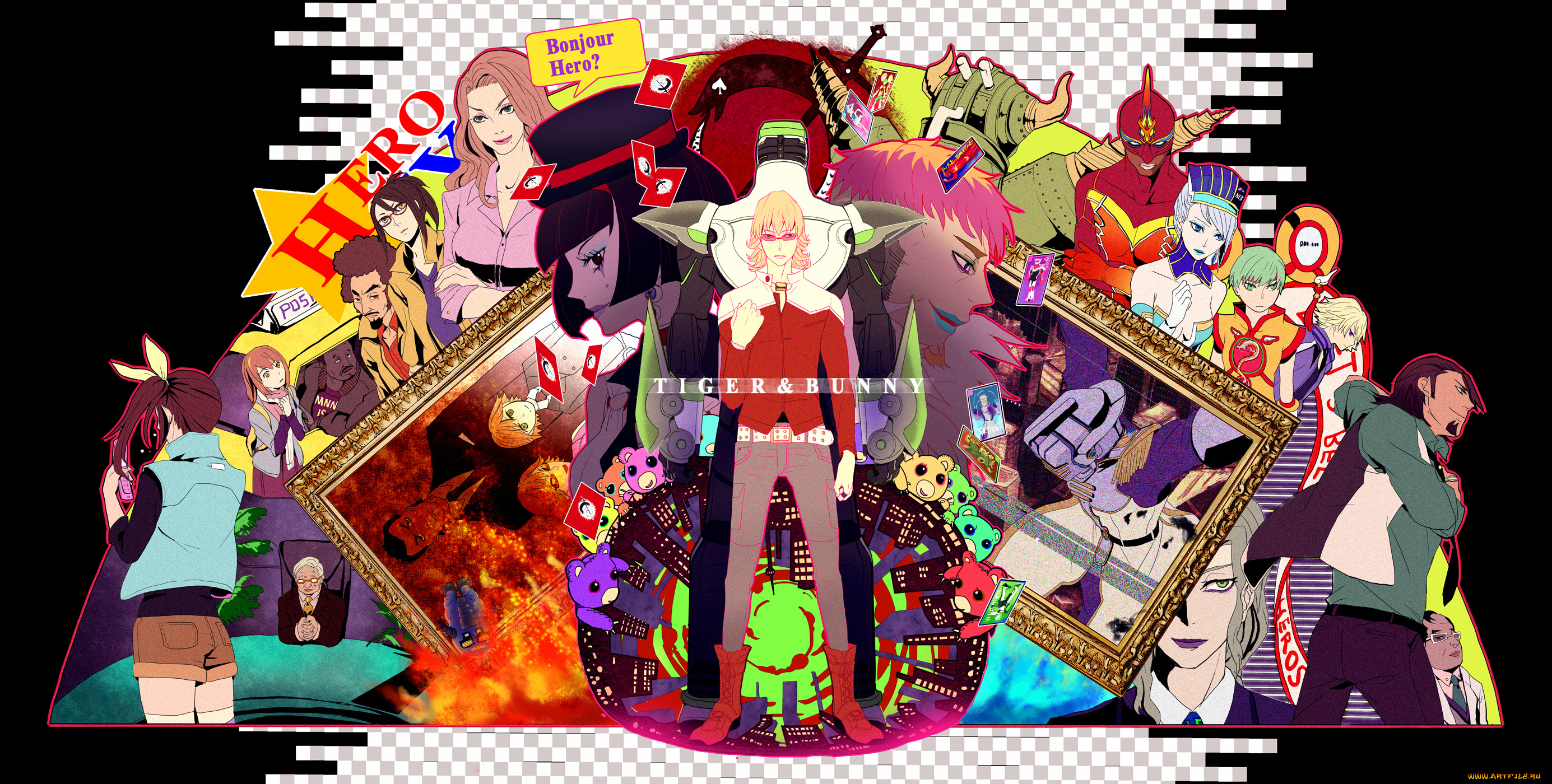 аниме, tiger, and, bunny, герои
