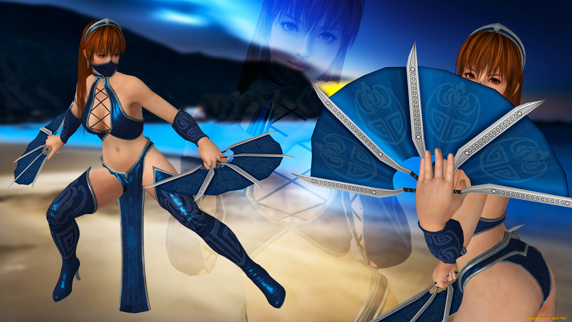 3д, графика, фантазия, , fantasy, девушки, взгляд, фон