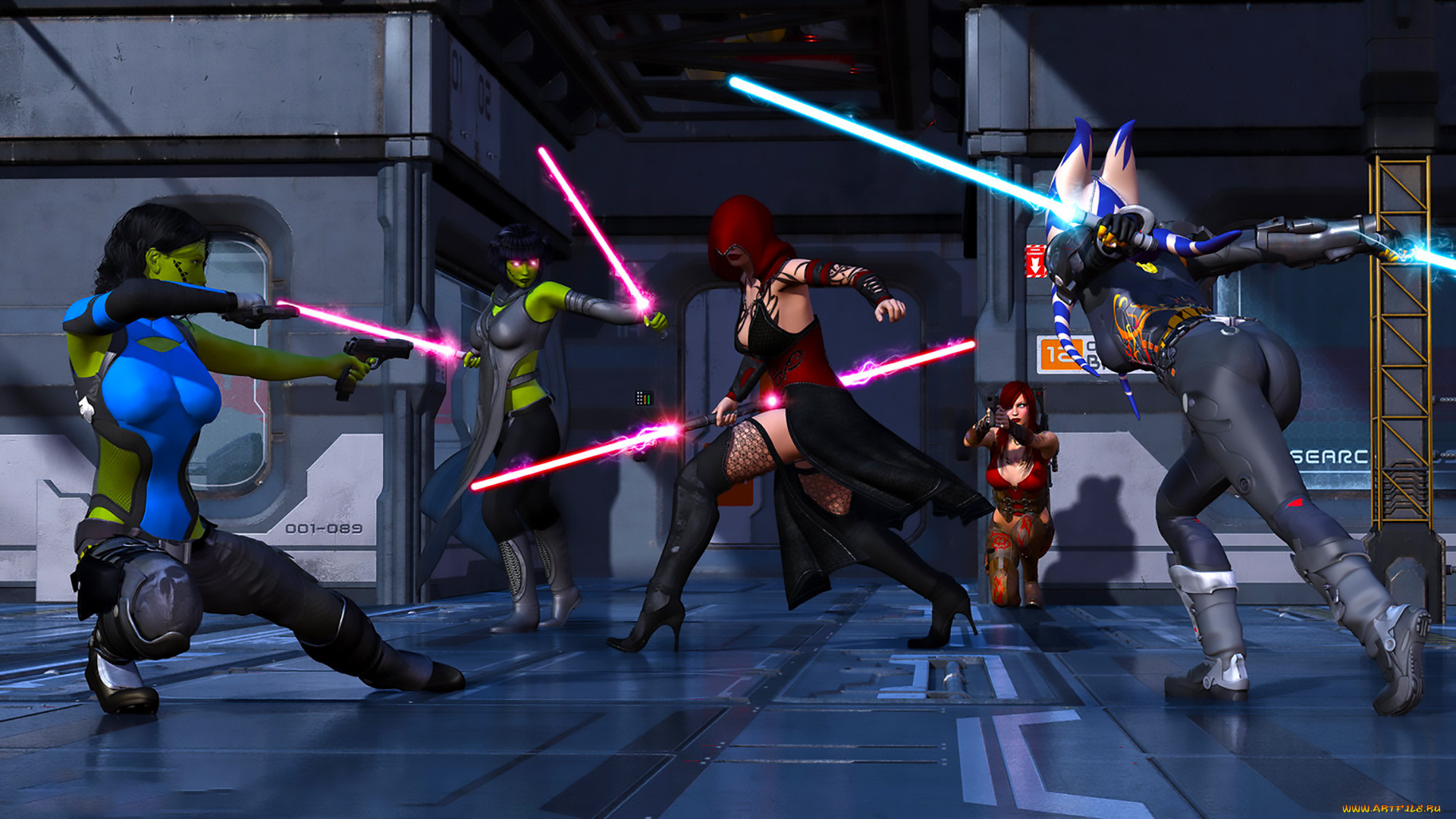 3д, графика, фантазия, , fantasy, фон, взгляд, девушки