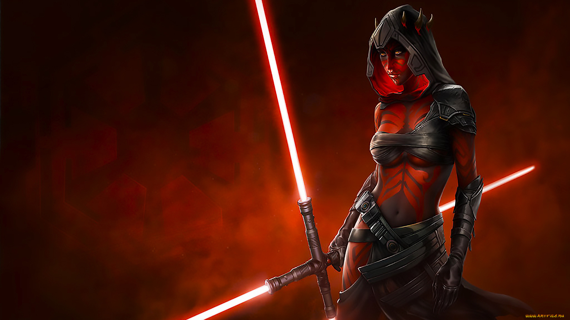 3д, графика, фантазия, , fantasy, фон, взгляд, девушка