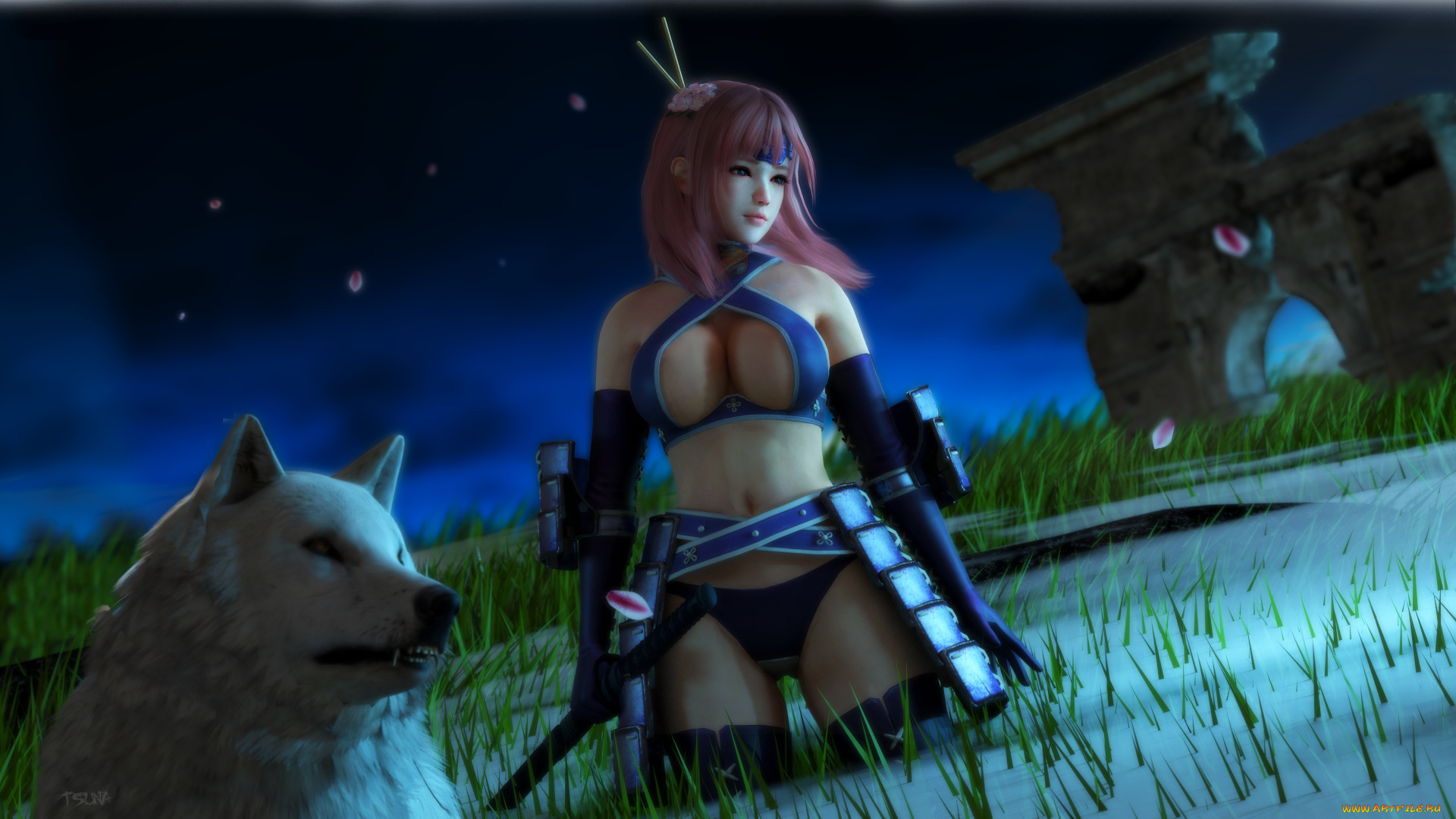 3д, графика, фантазия, , fantasy, взгляд, девушка, фон