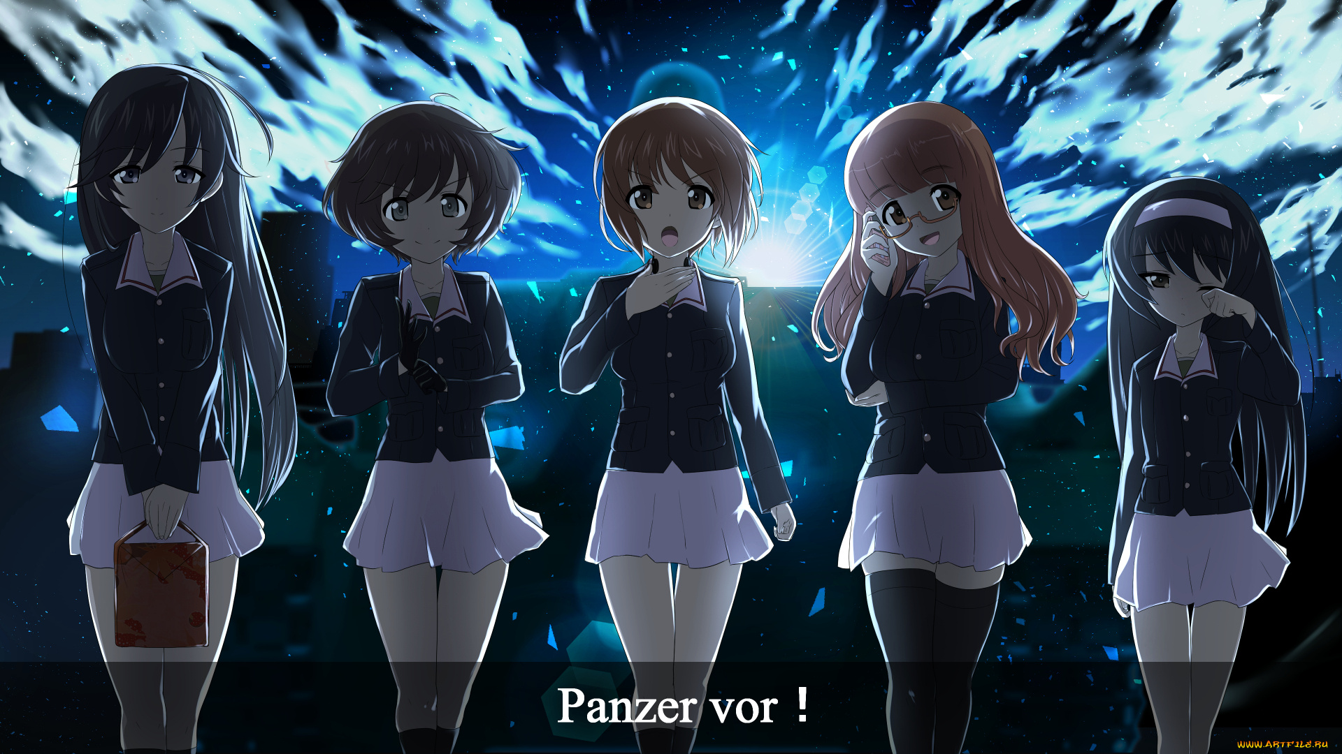 аниме, girls, und, panzer, girls, und, panzer