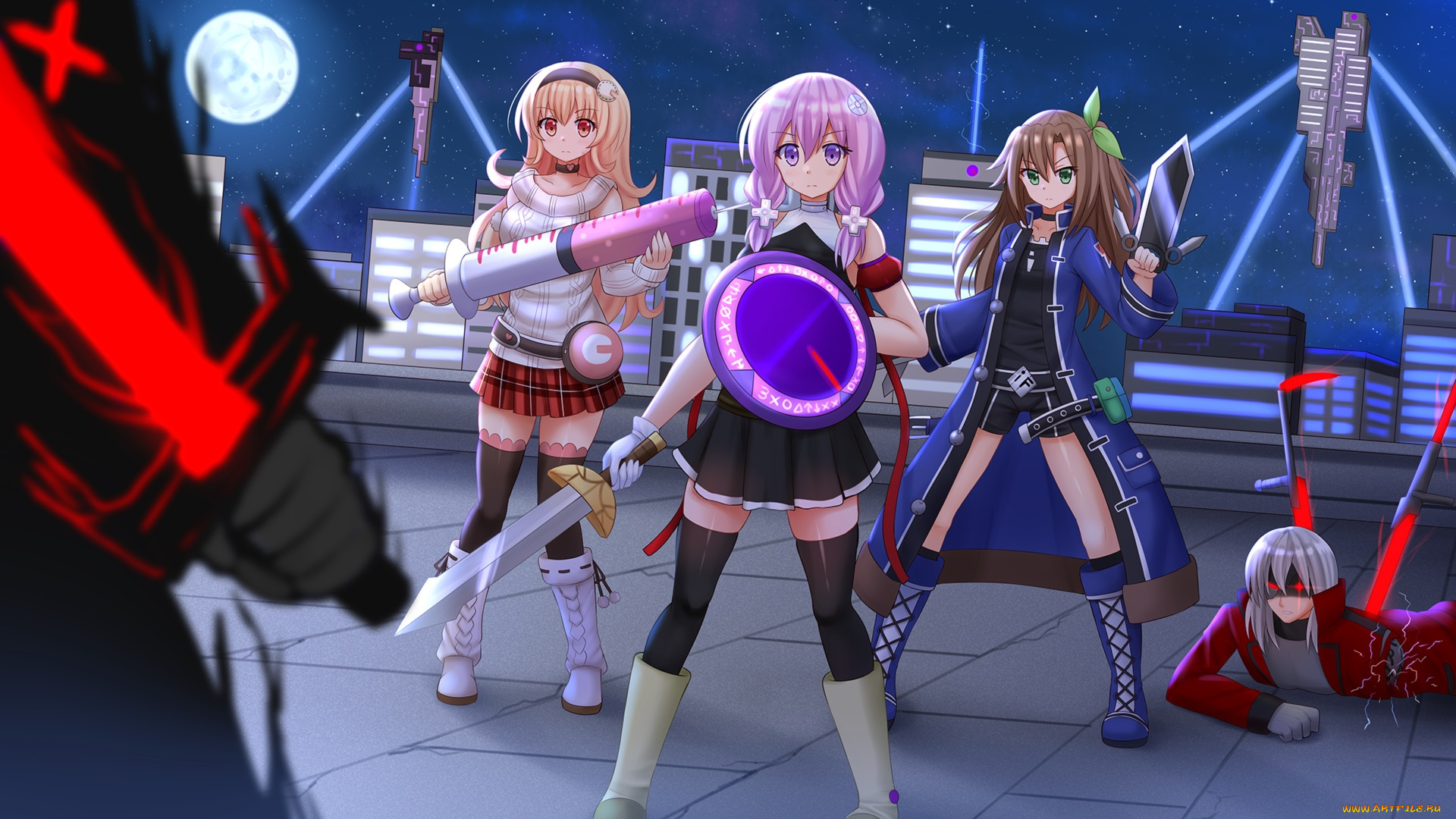 аниме, hyperdimension, neptunia, hyperdimension, neptunia