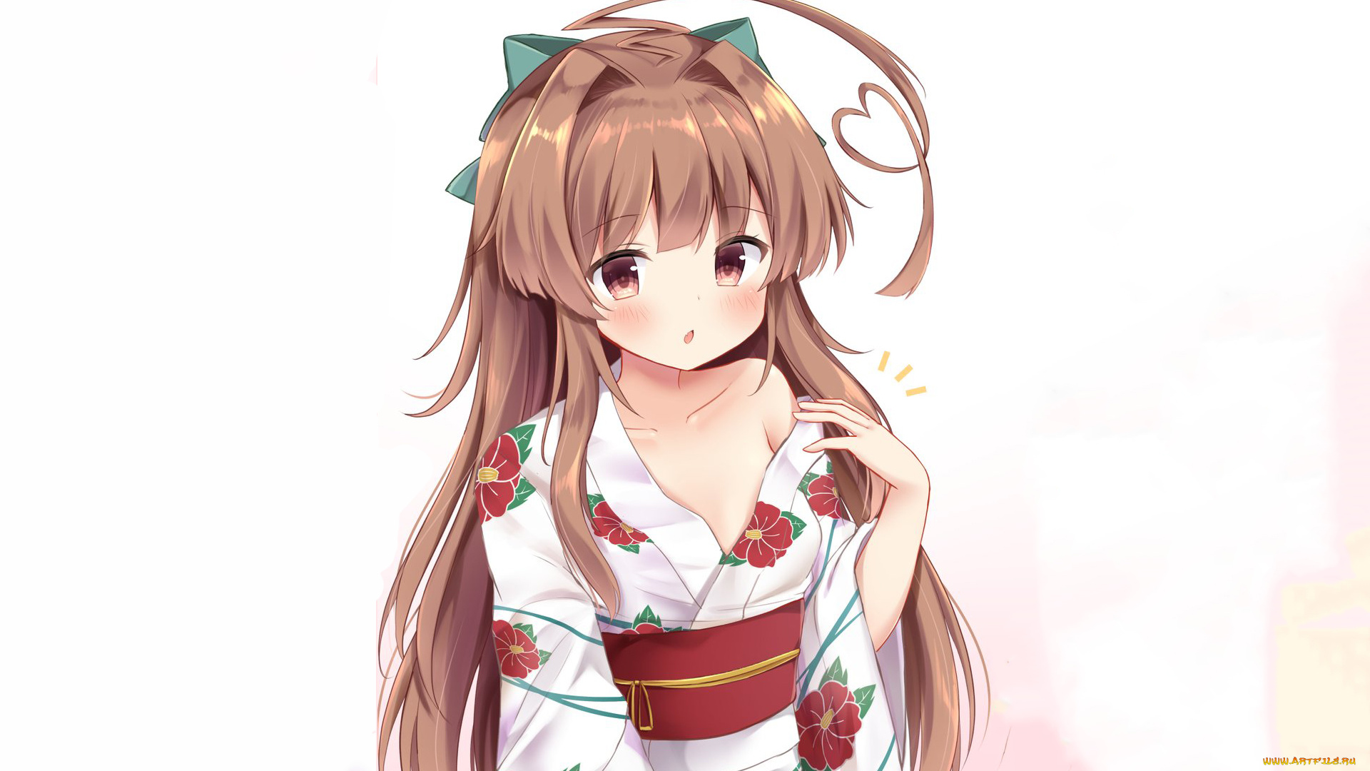 аниме, kantai, collection, фон, взгляд, девушка