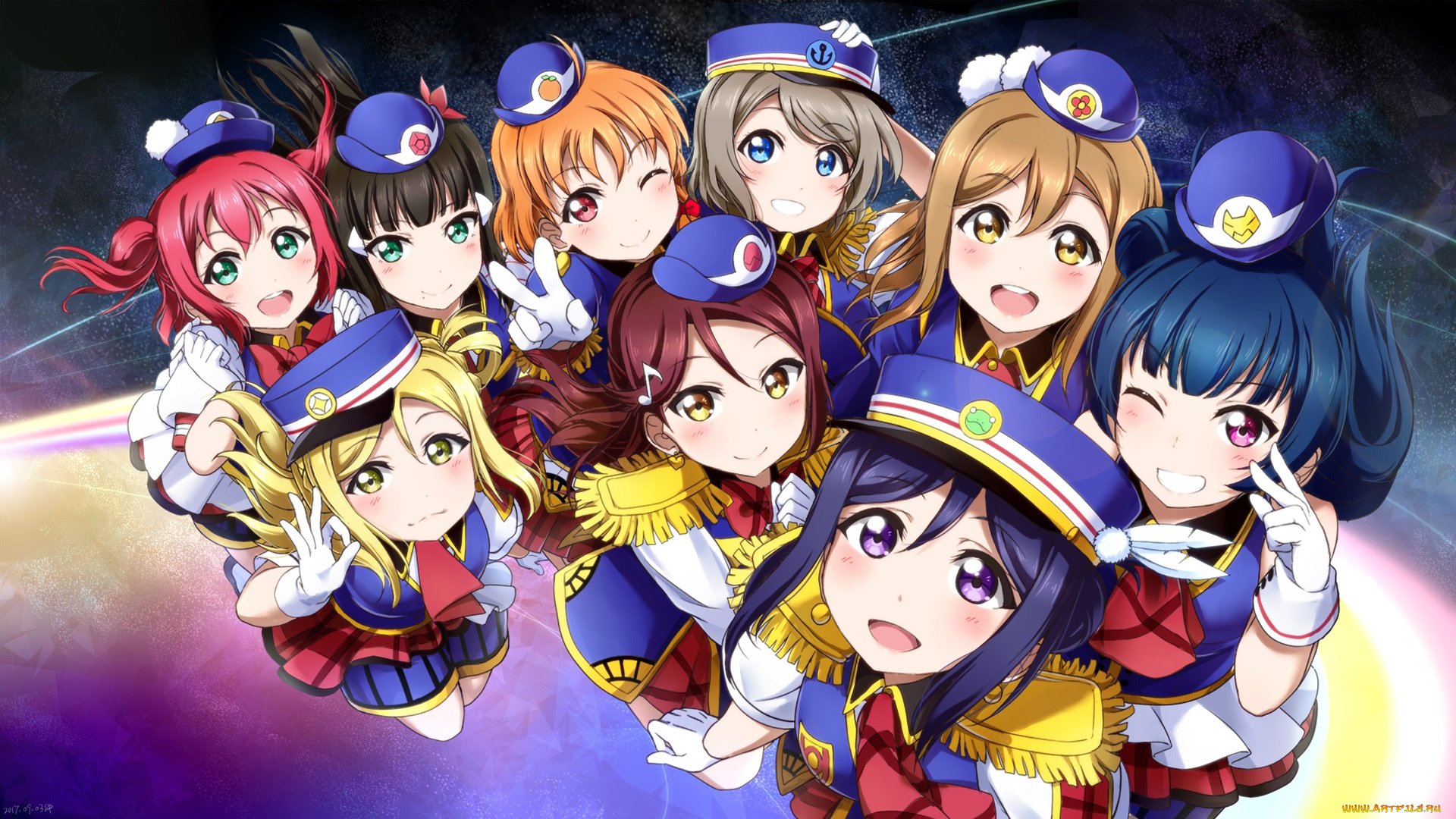 аниме, love, live, , school, idol, project, девушки