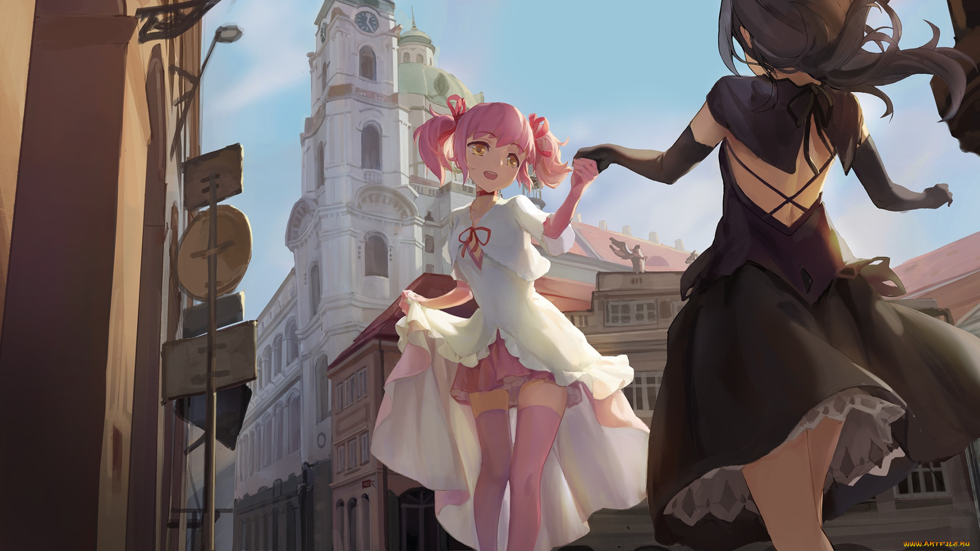 аниме, mahou, shoujo, madoka, magika, akemi, homura, kaname, madoka