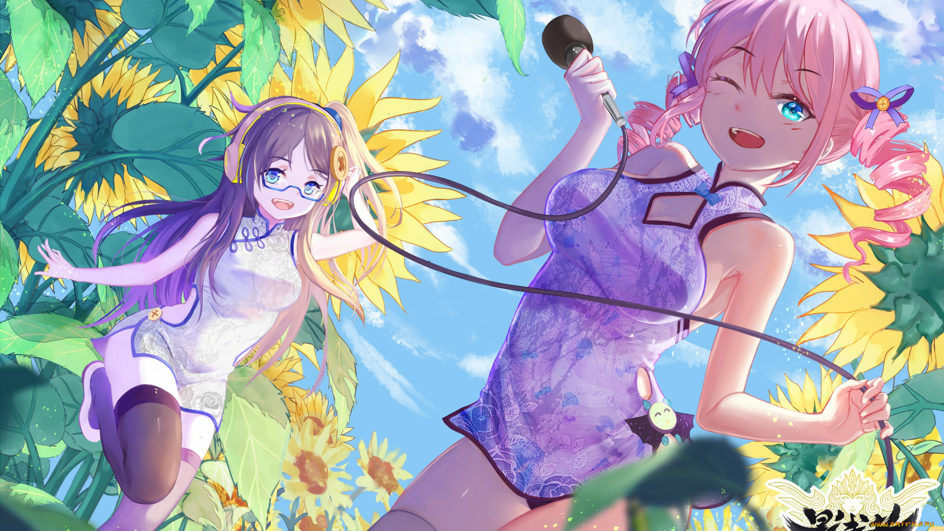 аниме, музыка, девушки