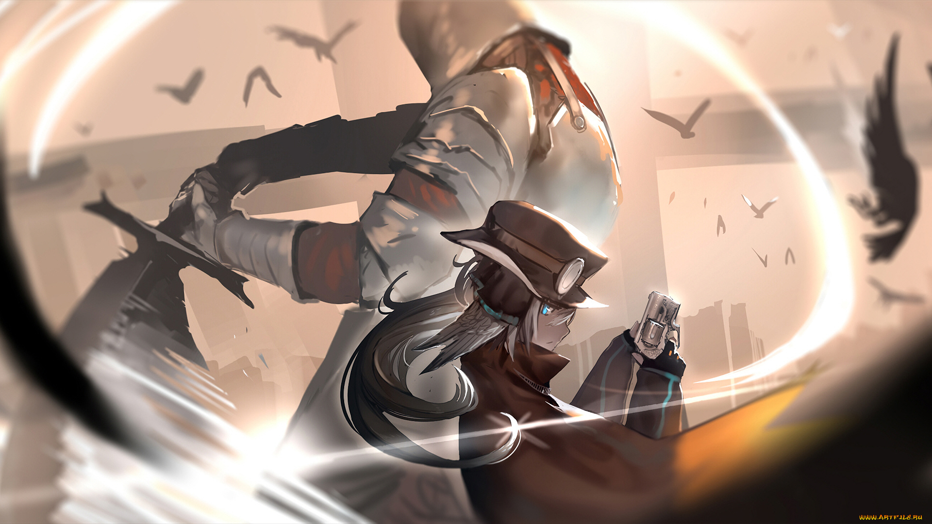 аниме, pixiv, fantasia, девушка, рыцарь