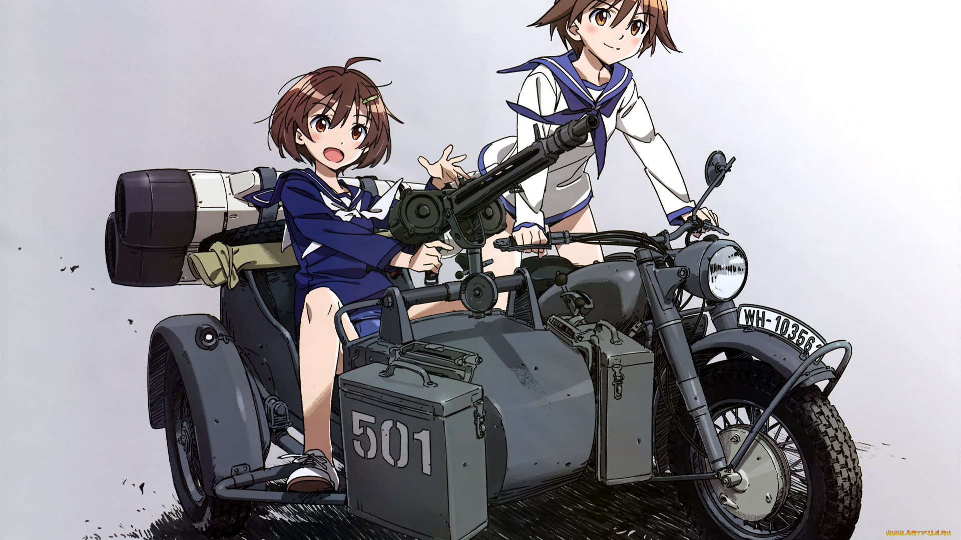 аниме, strike, witches, девочки