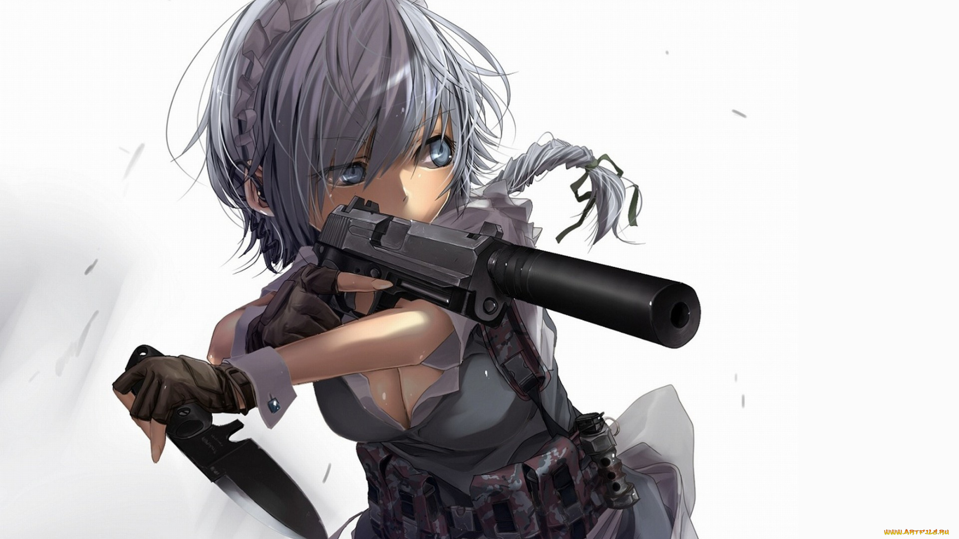 аниме, touhou, девушка