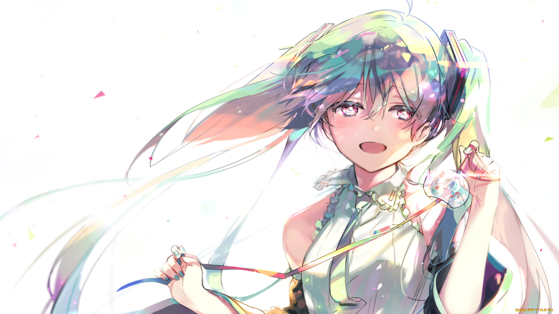 аниме, vocaloid, девушка