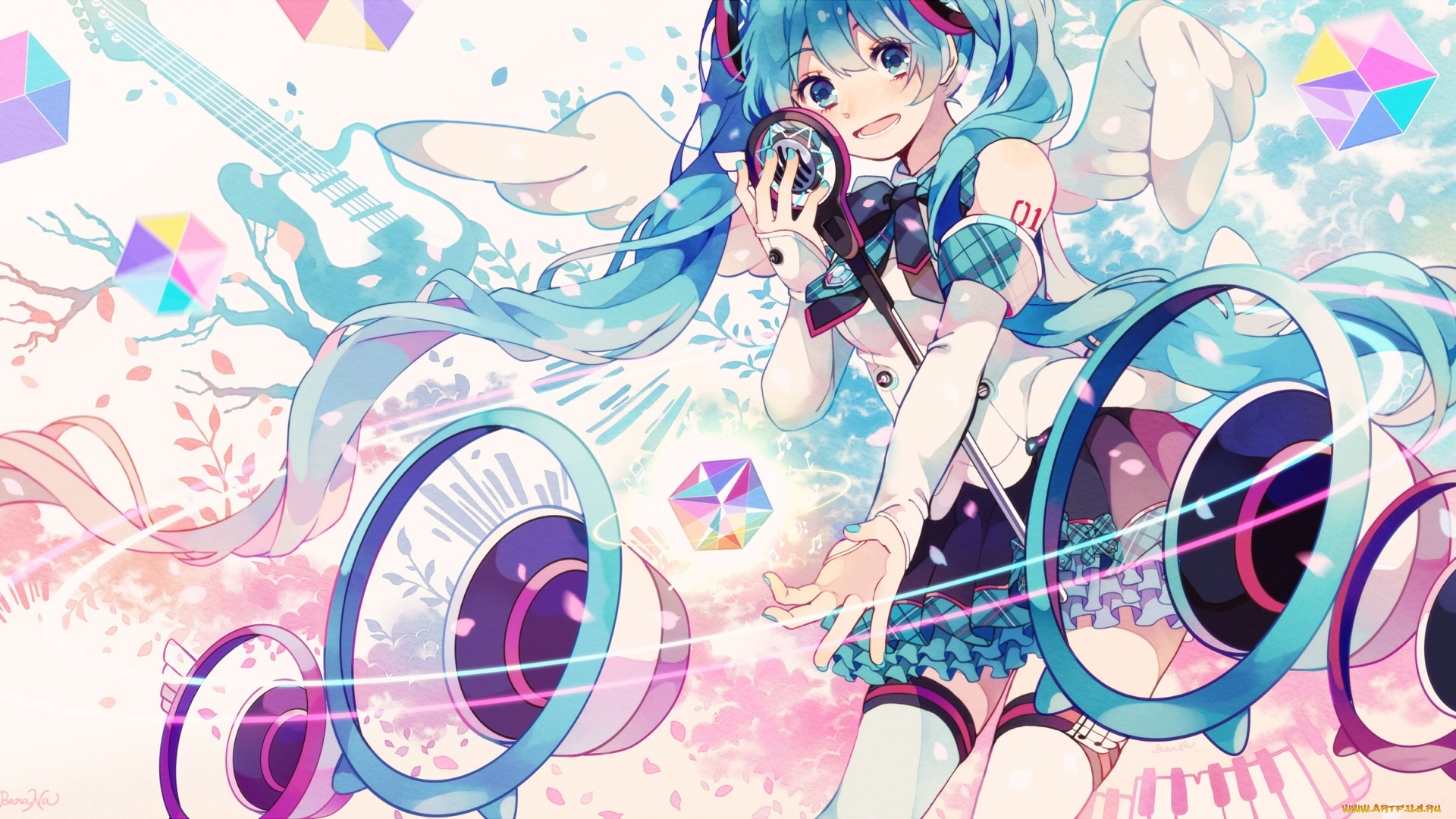 аниме, vocaloid, hatsune, miku