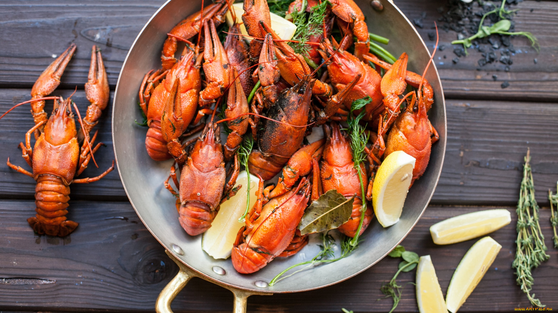 еда, разное, лимон, рак