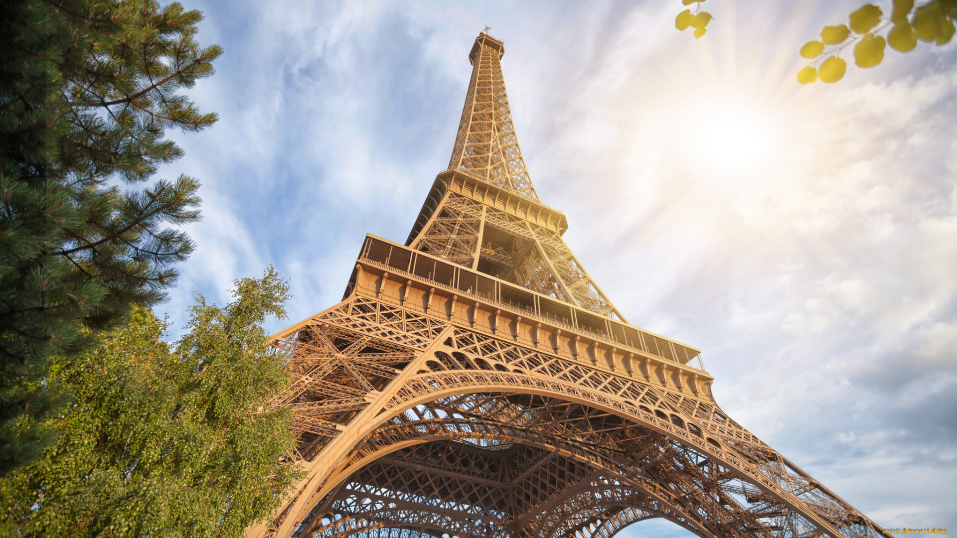 города, париж, , франция, простор