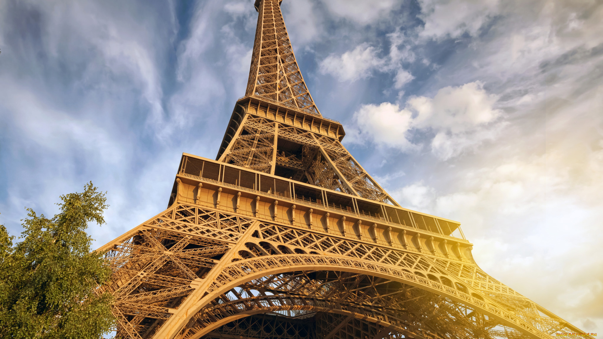 города, париж, , франция, простор