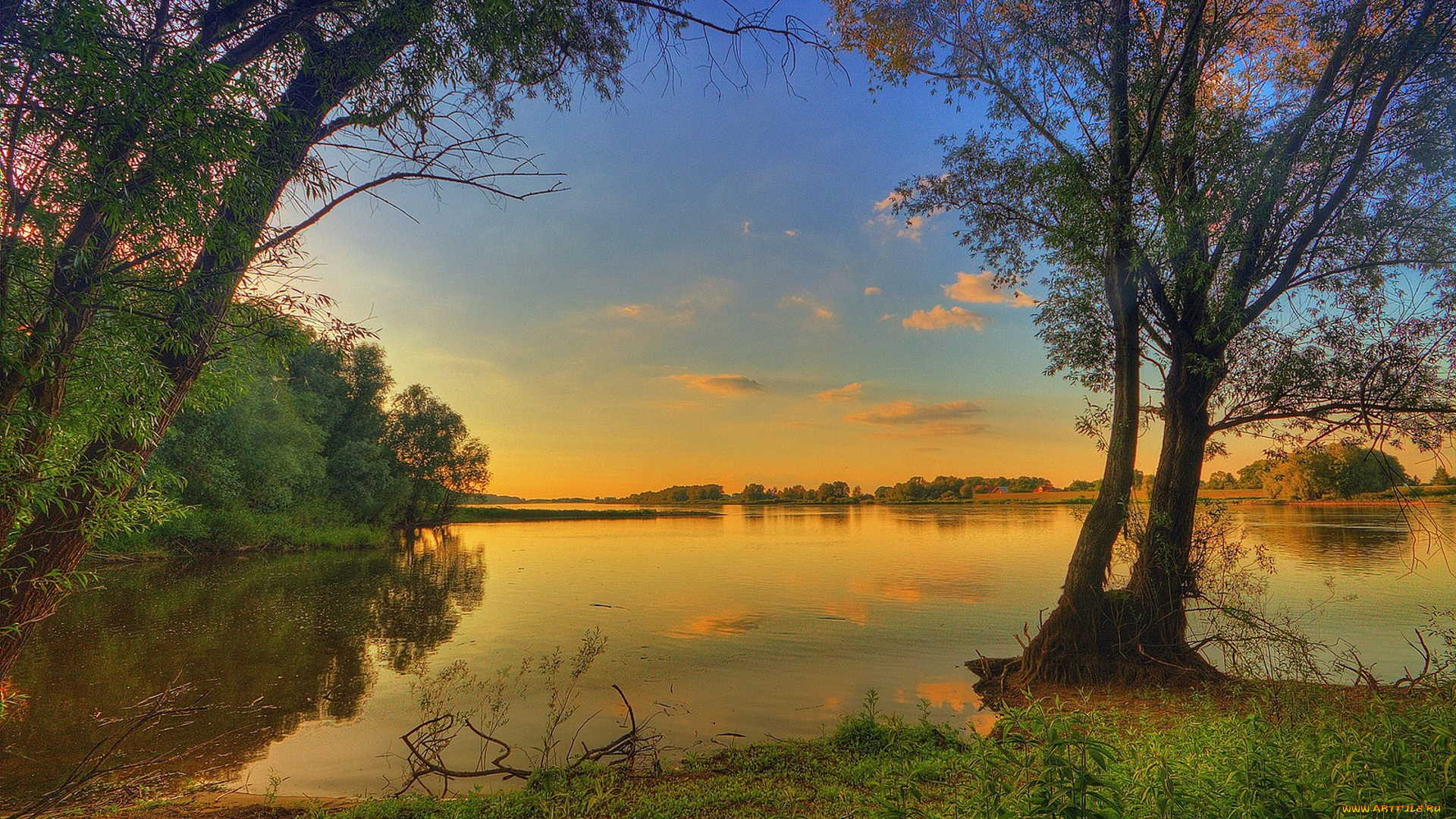 природа, реки, озера, простор