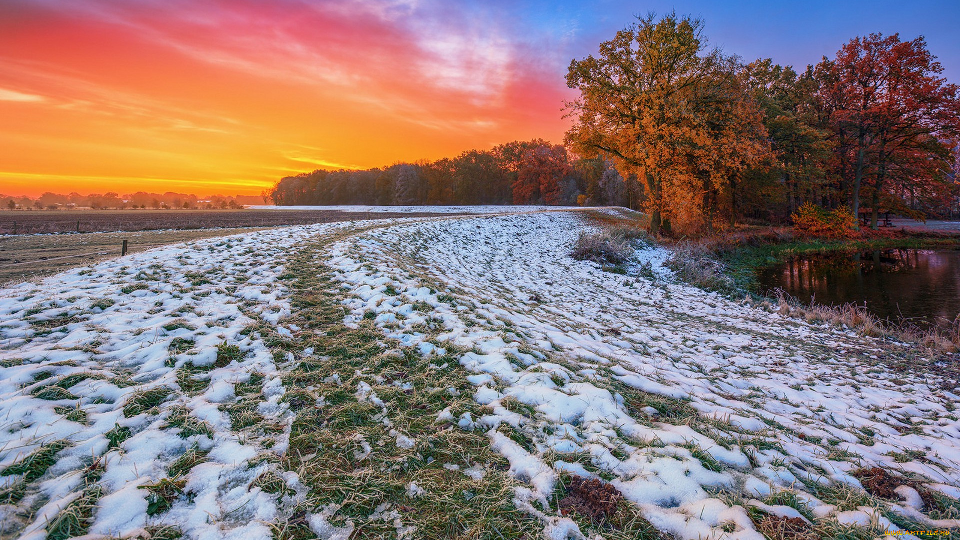 природа, восходы, закаты, простор
