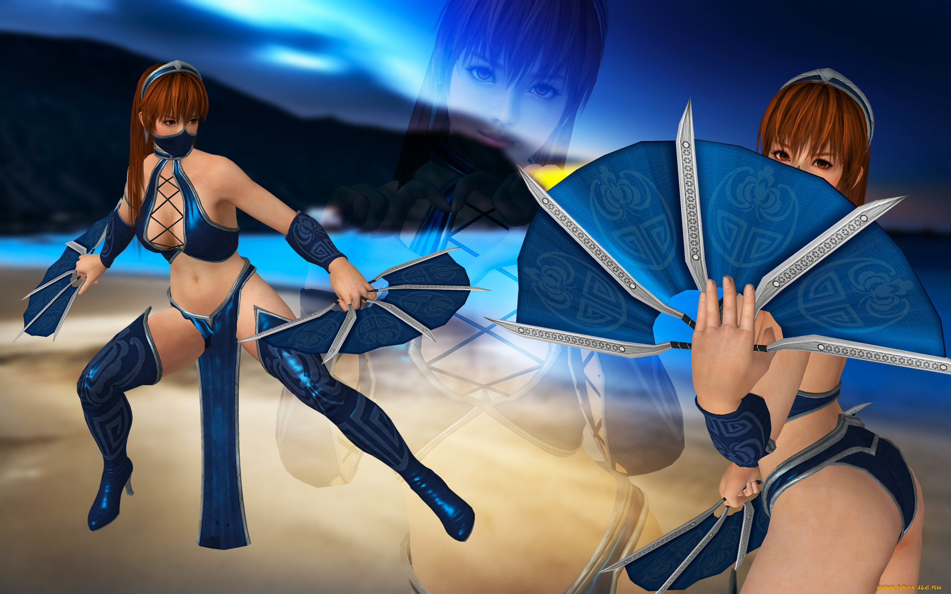 3д, графика, фантазия, , fantasy, девушки, взгляд, фон