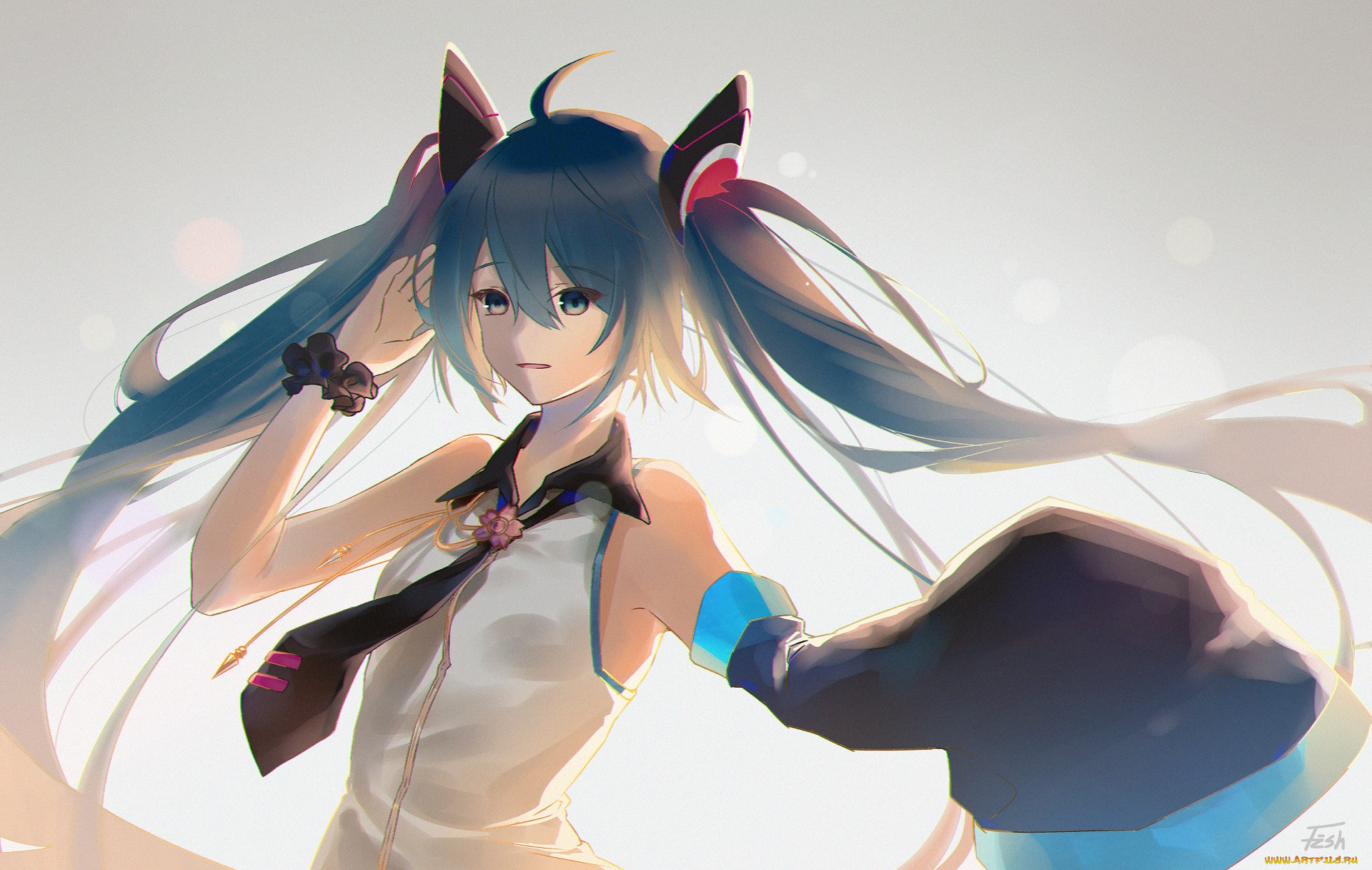 аниме, vocaloid, девушка