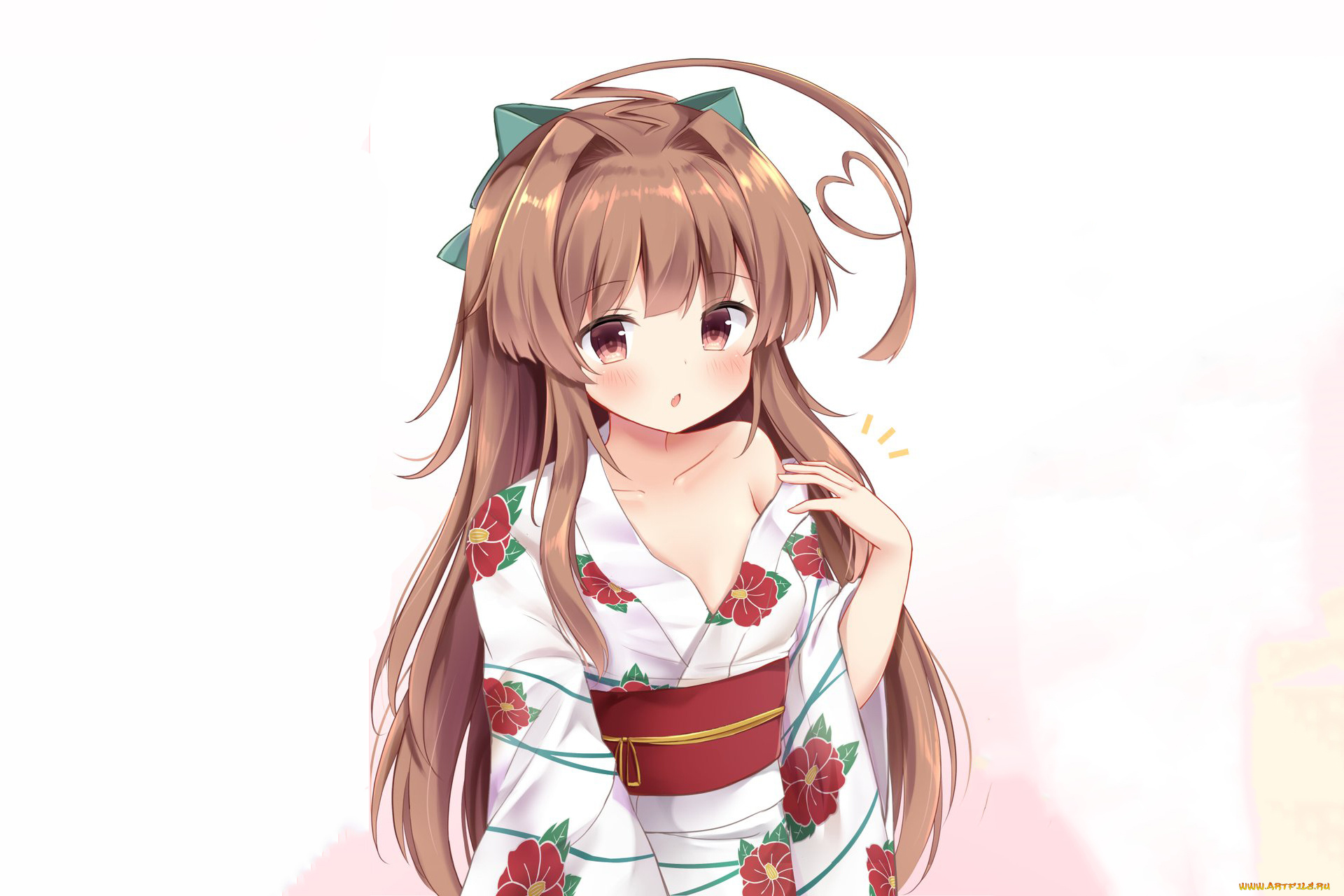 аниме, kantai, collection, фон, взгляд, девушка