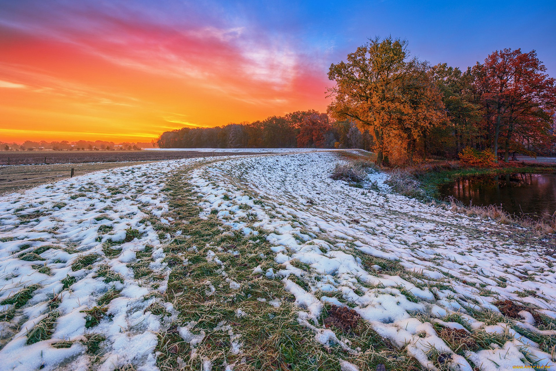 природа, восходы, закаты, простор