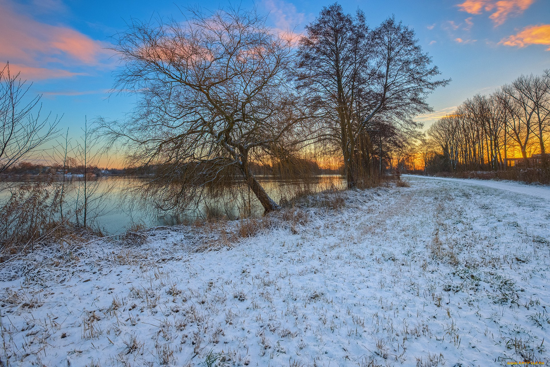 природа, зима, простор