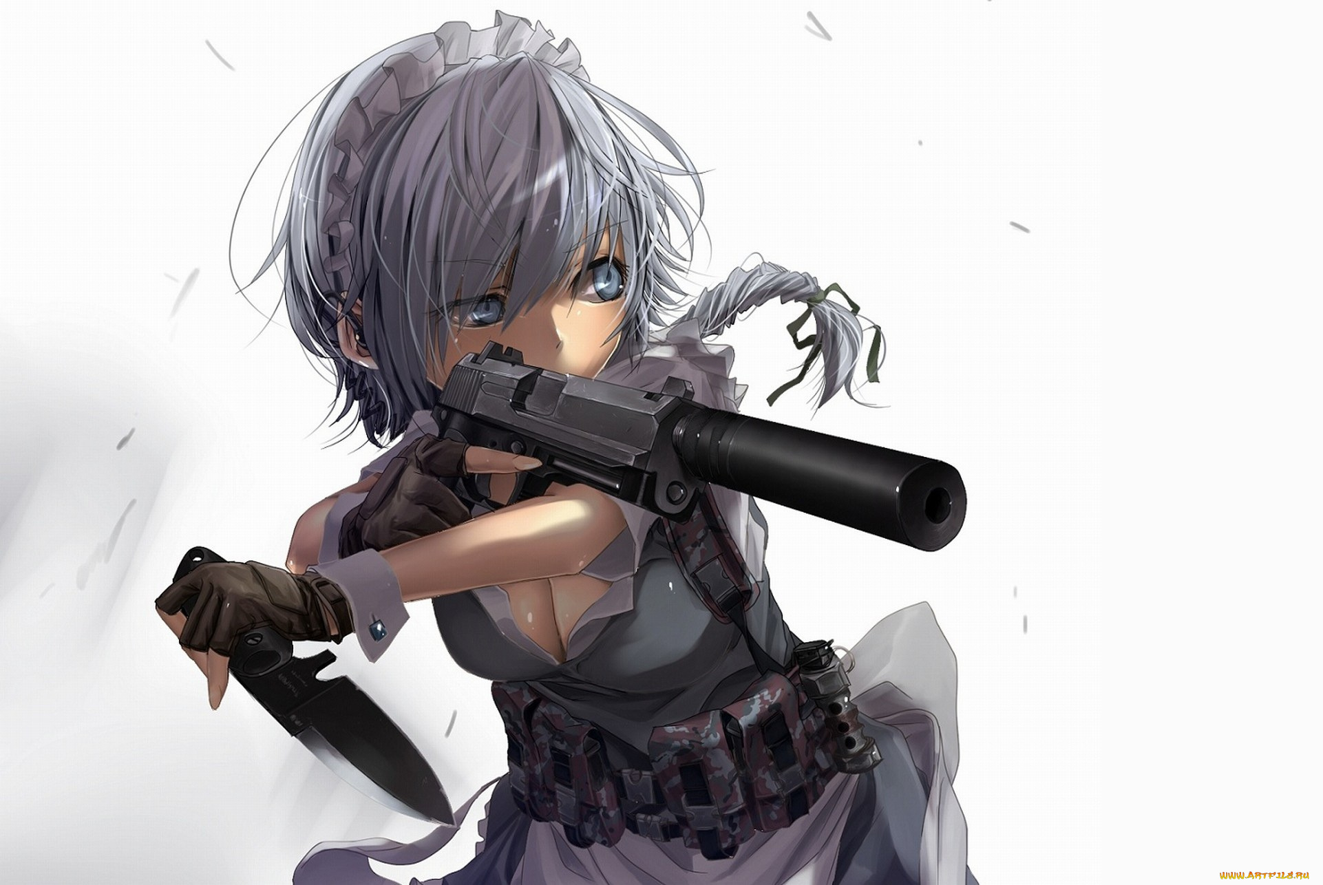 аниме, touhou, девушка