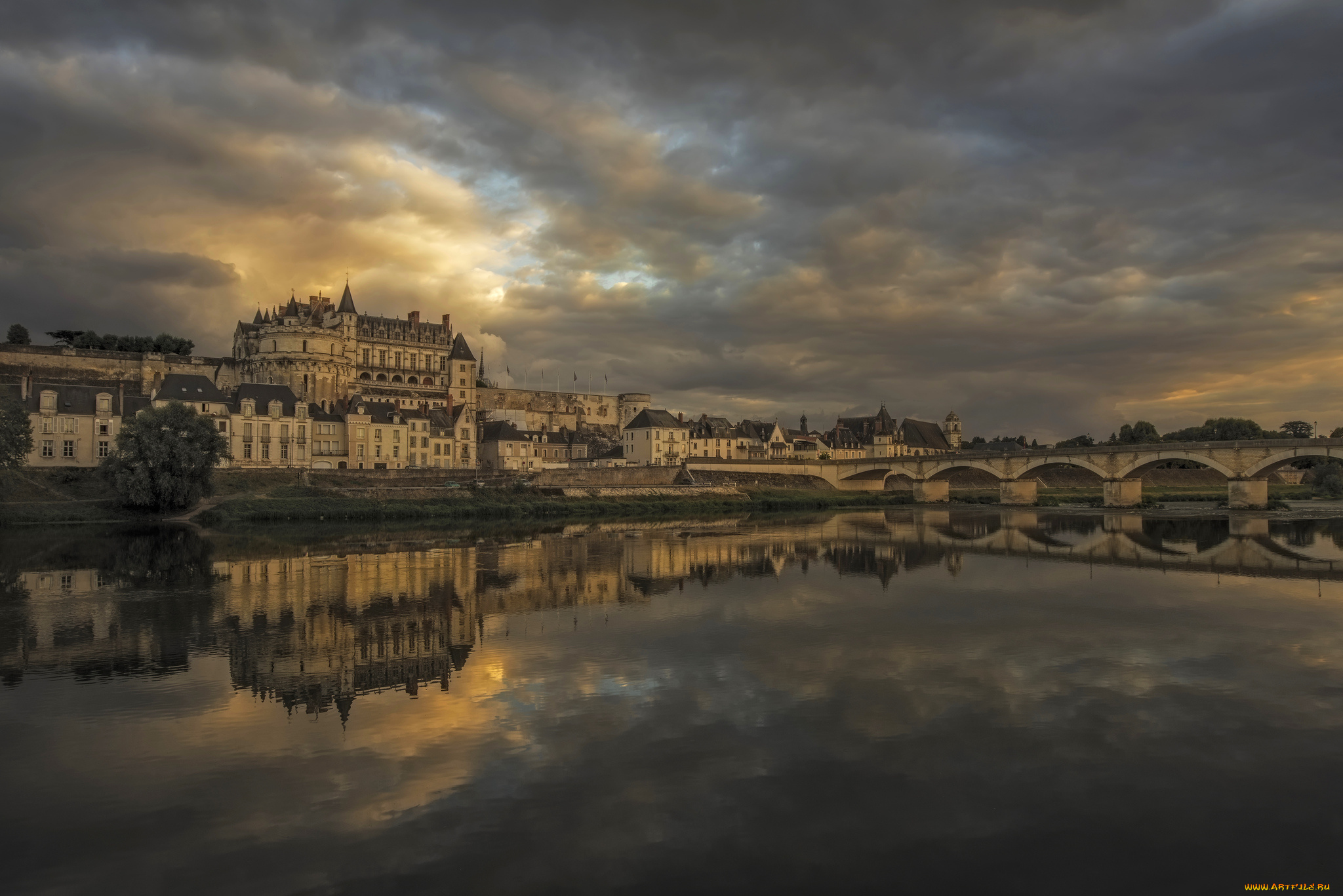 amboise, города, -, панорамы, простор