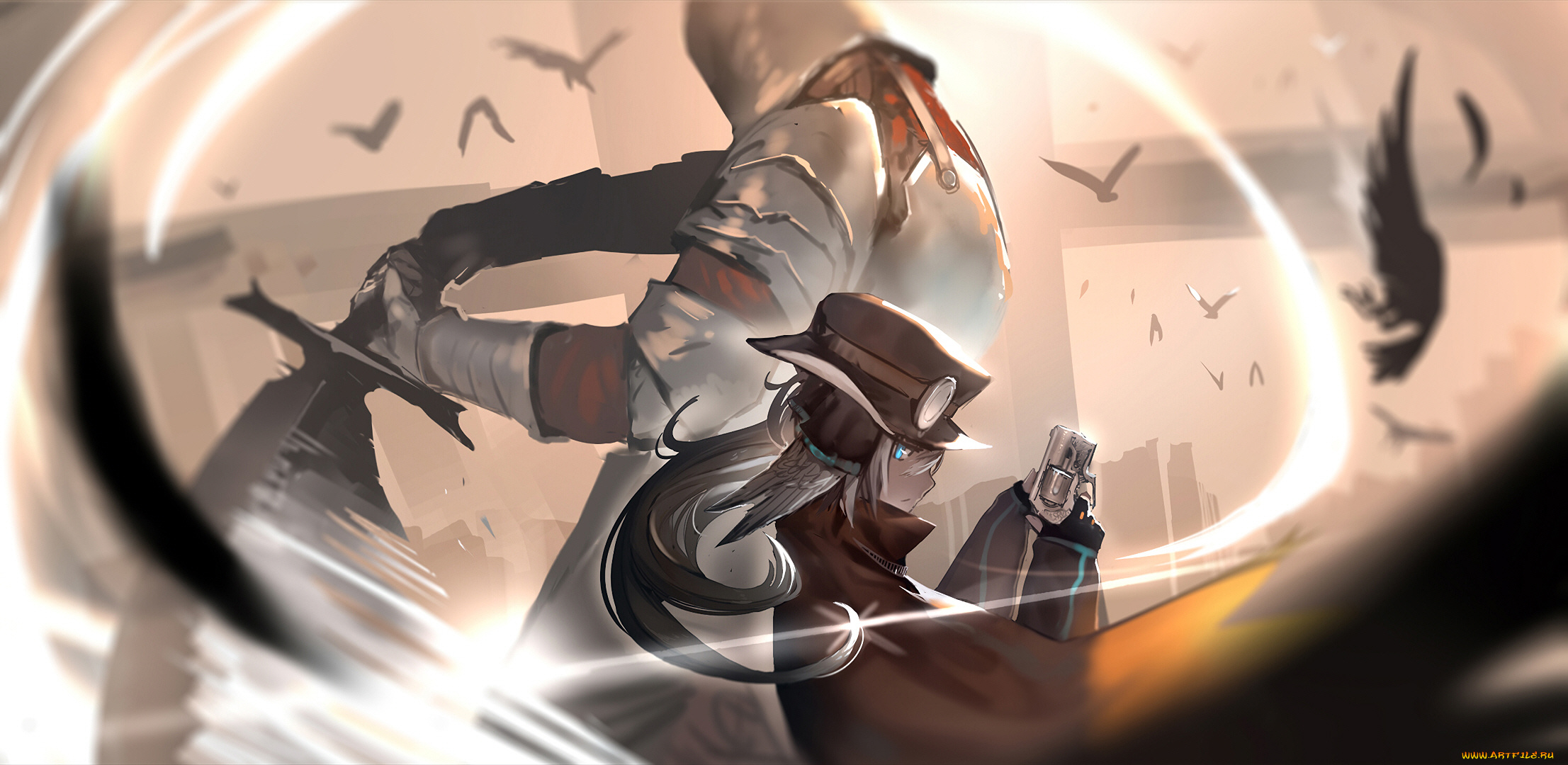 аниме, pixiv, fantasia, девушка, рыцарь