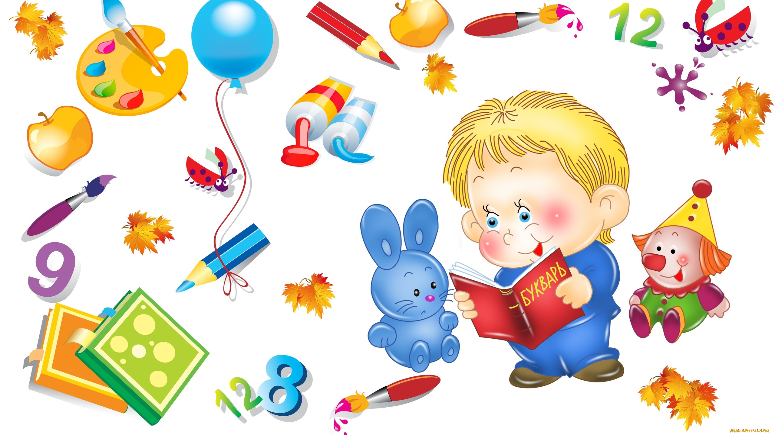 праздничные, день, знаний, букварь, 1, сентября, кисточка, школа, арт, осень, перемена, карандаш, вектор, первый, раз, в, класс, день, знаний, игрушка, настроение, детская, ученик