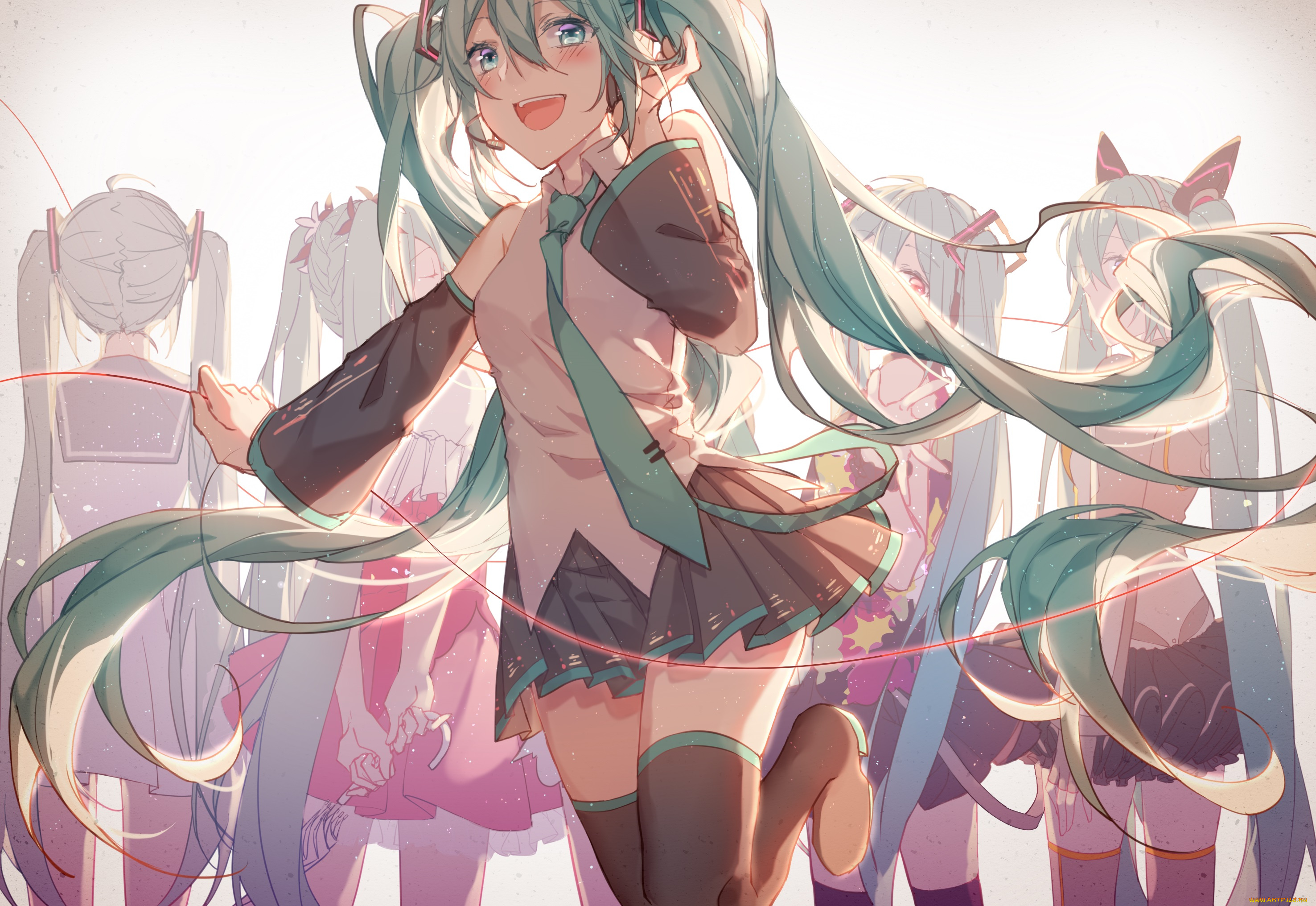 аниме, vocaloid, hatsune, miku
