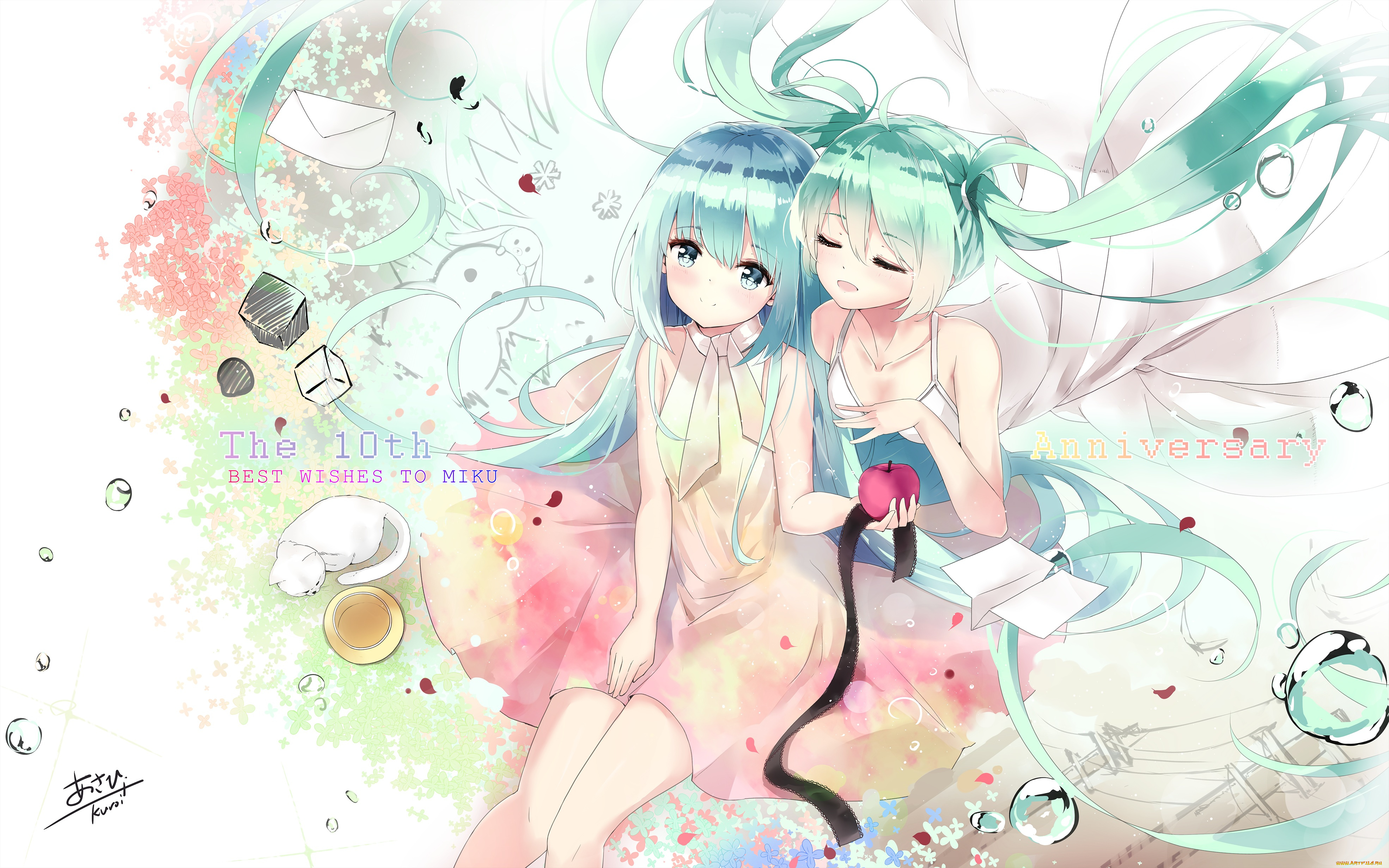 аниме, vocaloid, hatsune, miku