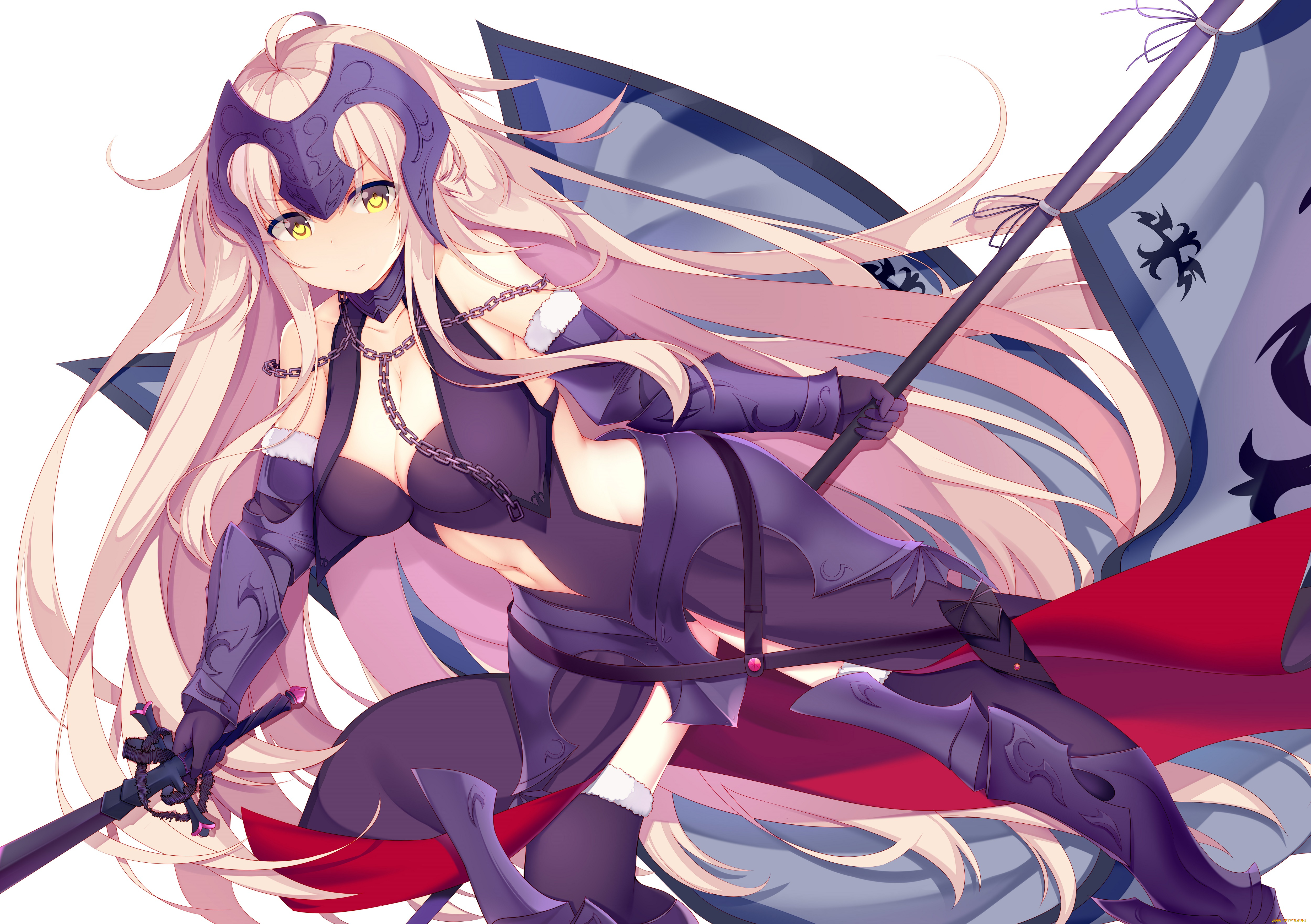 аниме, fate, stay, night, девушка