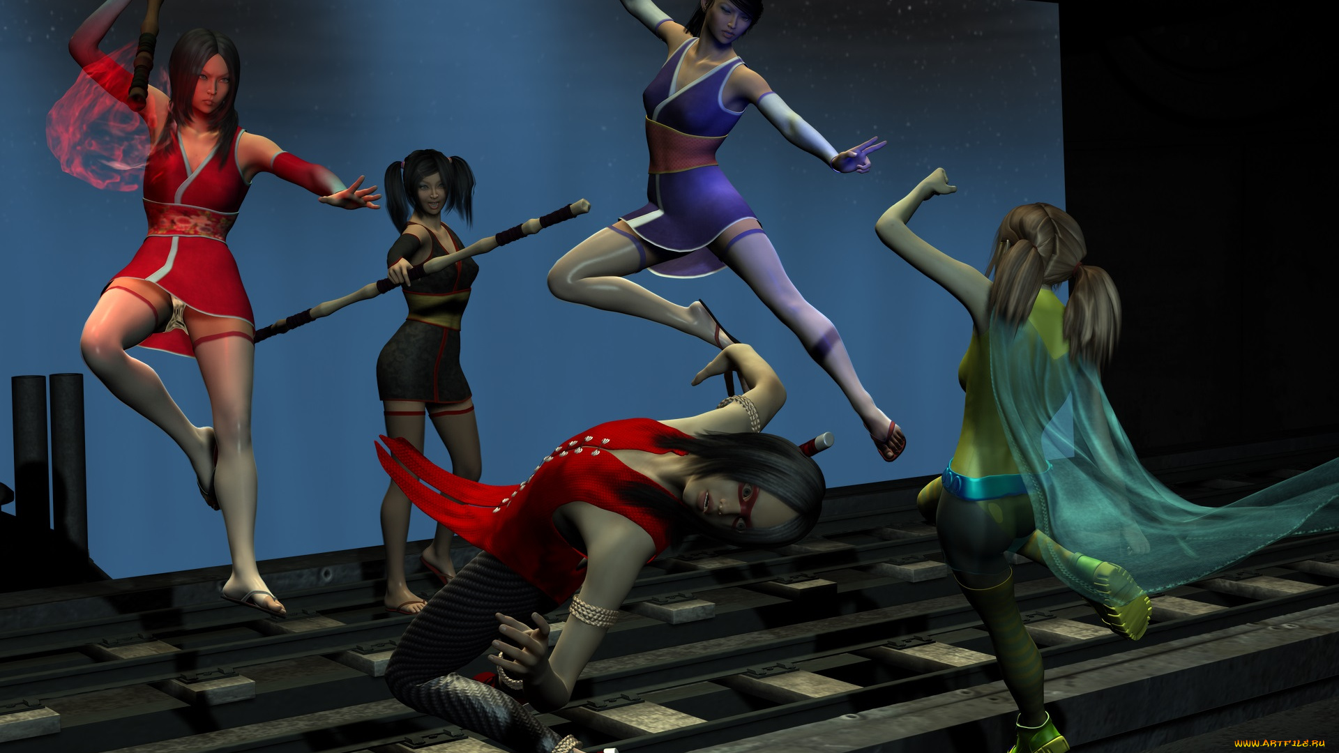 3д, графика, фантазия, , fantasy, фон, взгляд, девушка