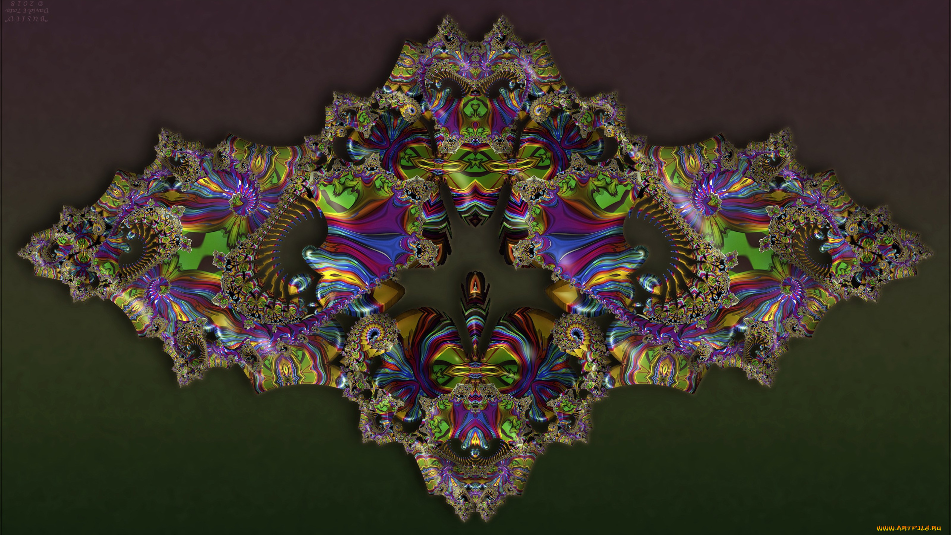 3д, графика, фракталы, , fractal, узор, фон, цвет