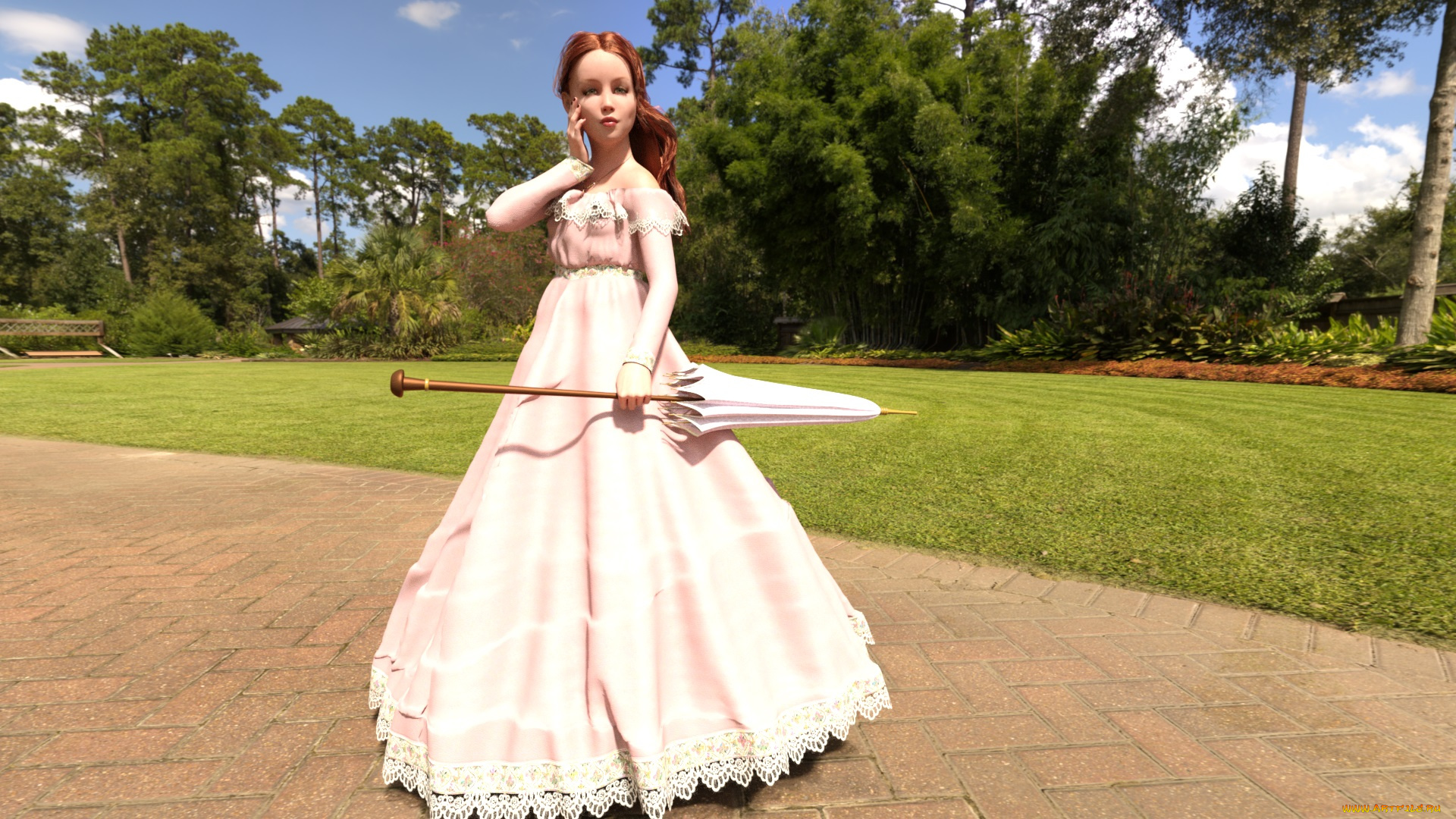 3д, графика, люди, , people, фон, взгляд, девушка