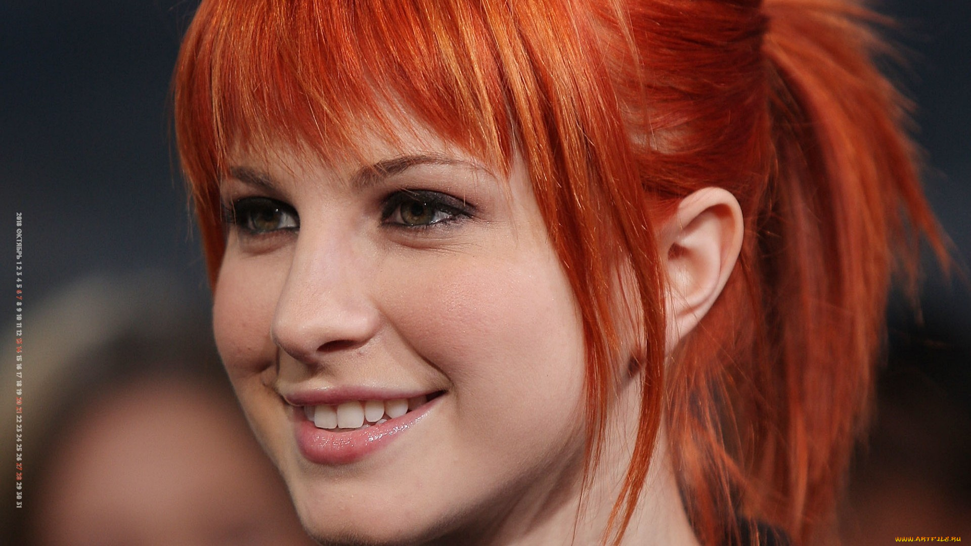 календари, девушки, взгляд, лицо