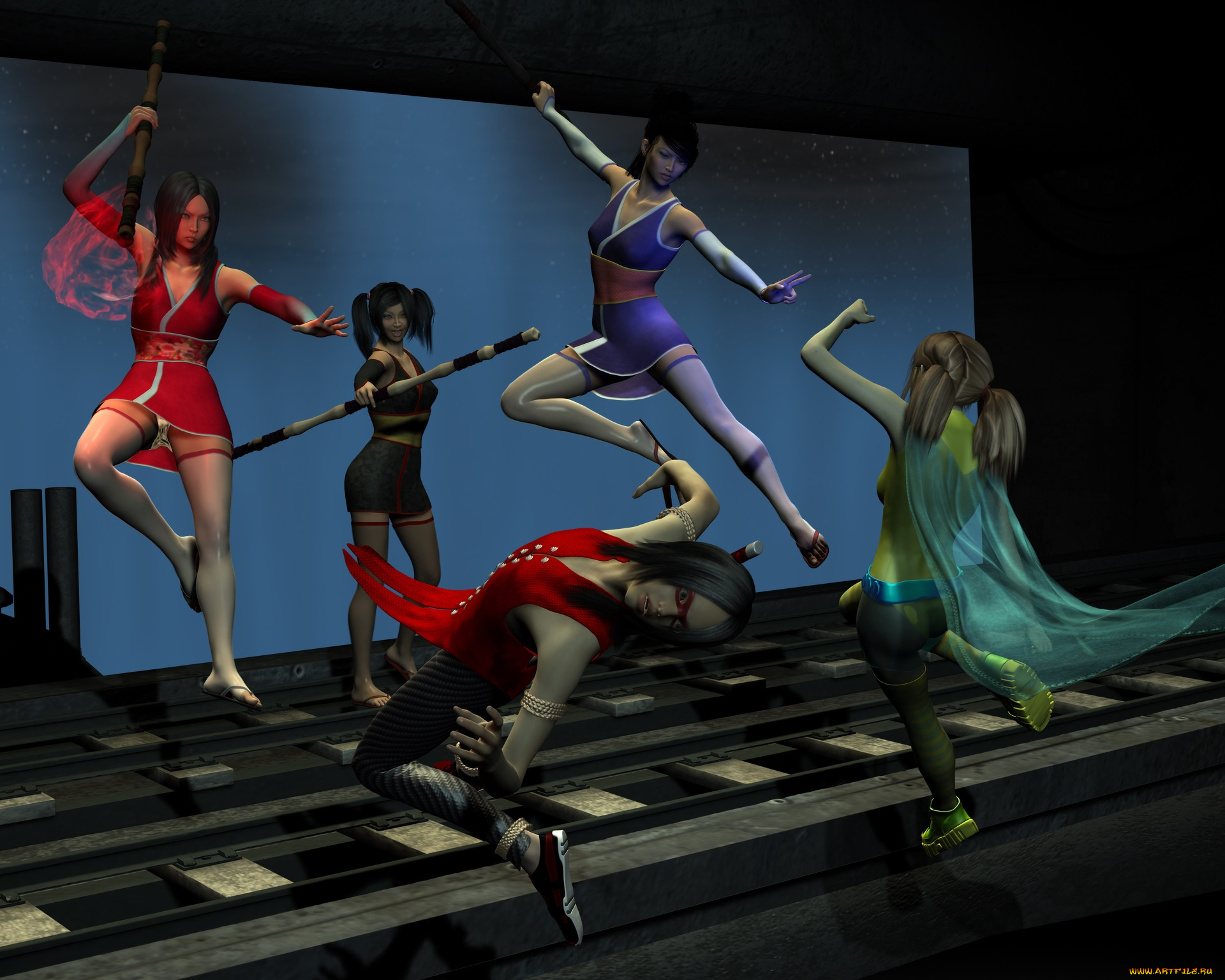 3д, графика, фантазия, , fantasy, фон, взгляд, девушка