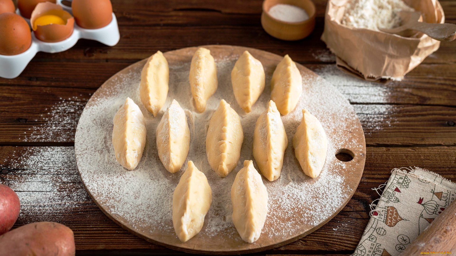 еда, пирожки