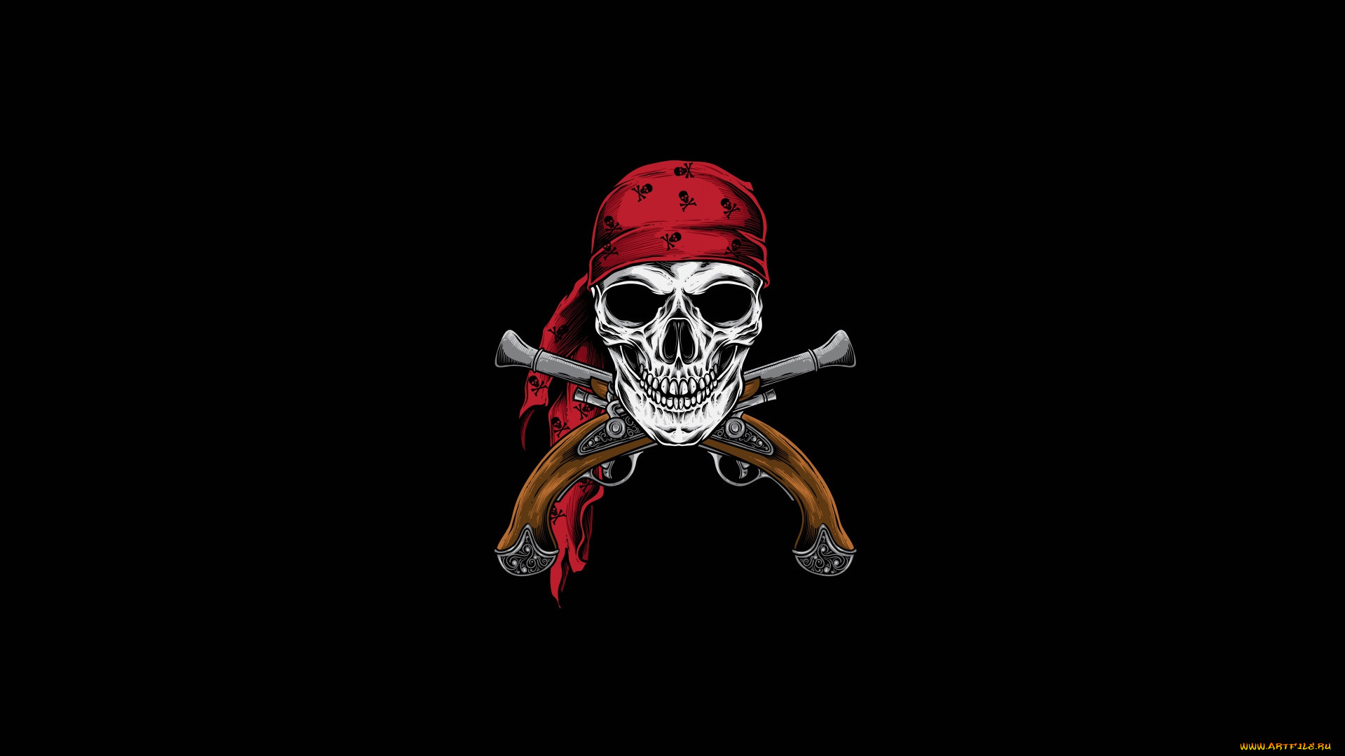 рисованное, минимализм, череп