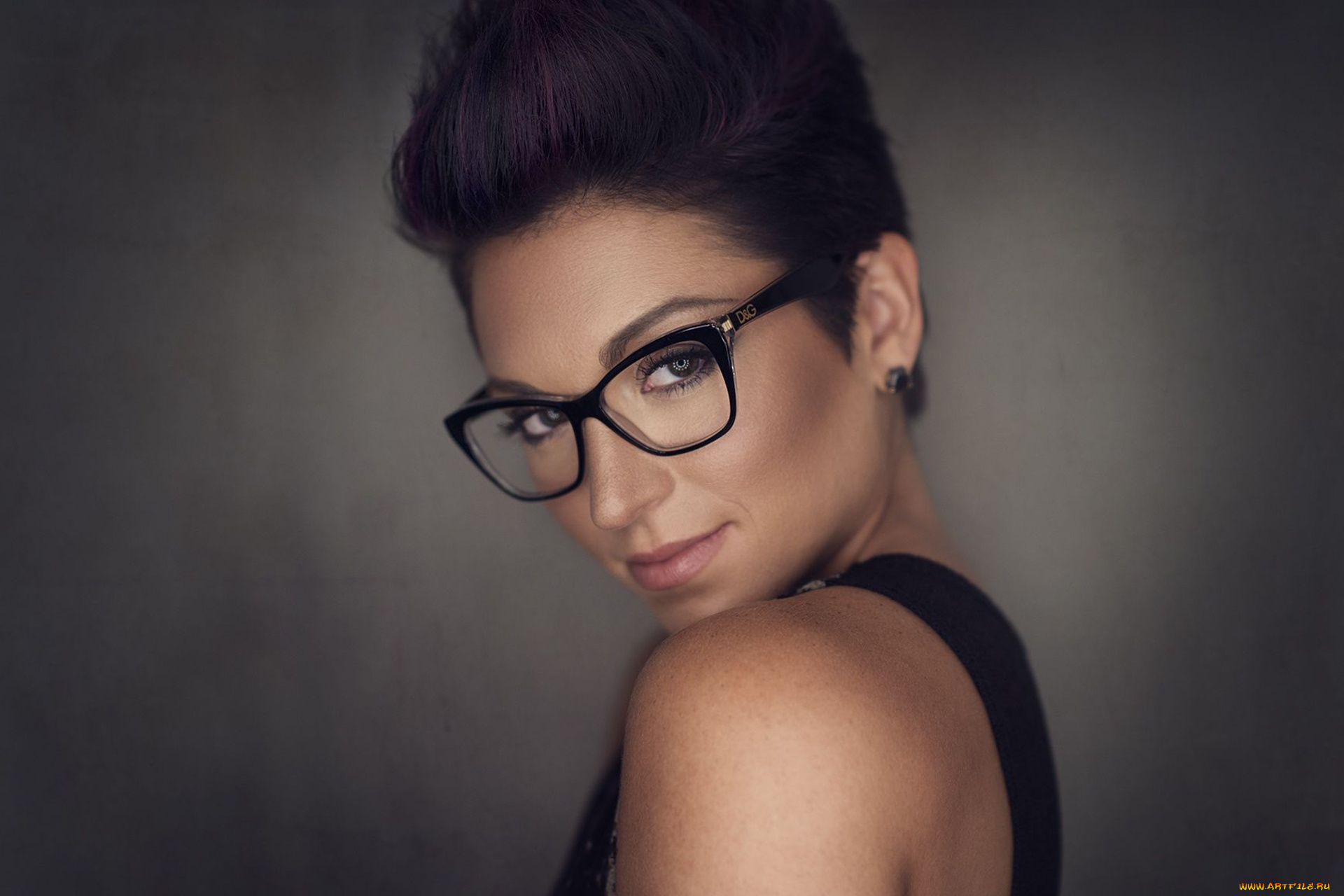 девушки, -, лица, , портреты, девушка, очки, брюнетка, модель, портрет, лицо, красотка, взгляд, макияж, причёска, флирт