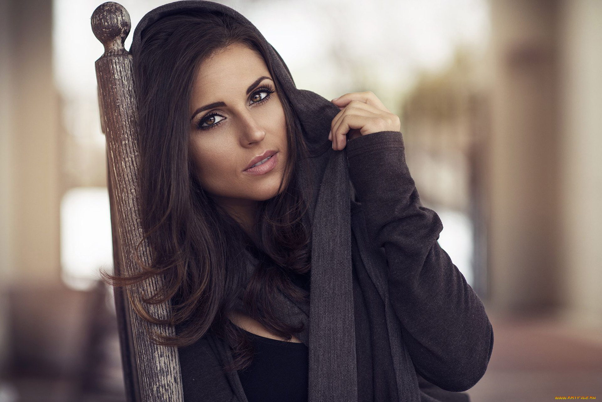 девушки, -, лица, , портреты, девушка, брюнетка, модель, портрет, лицо, красотка, взгляд, макияж, причёска, флирт, marisa