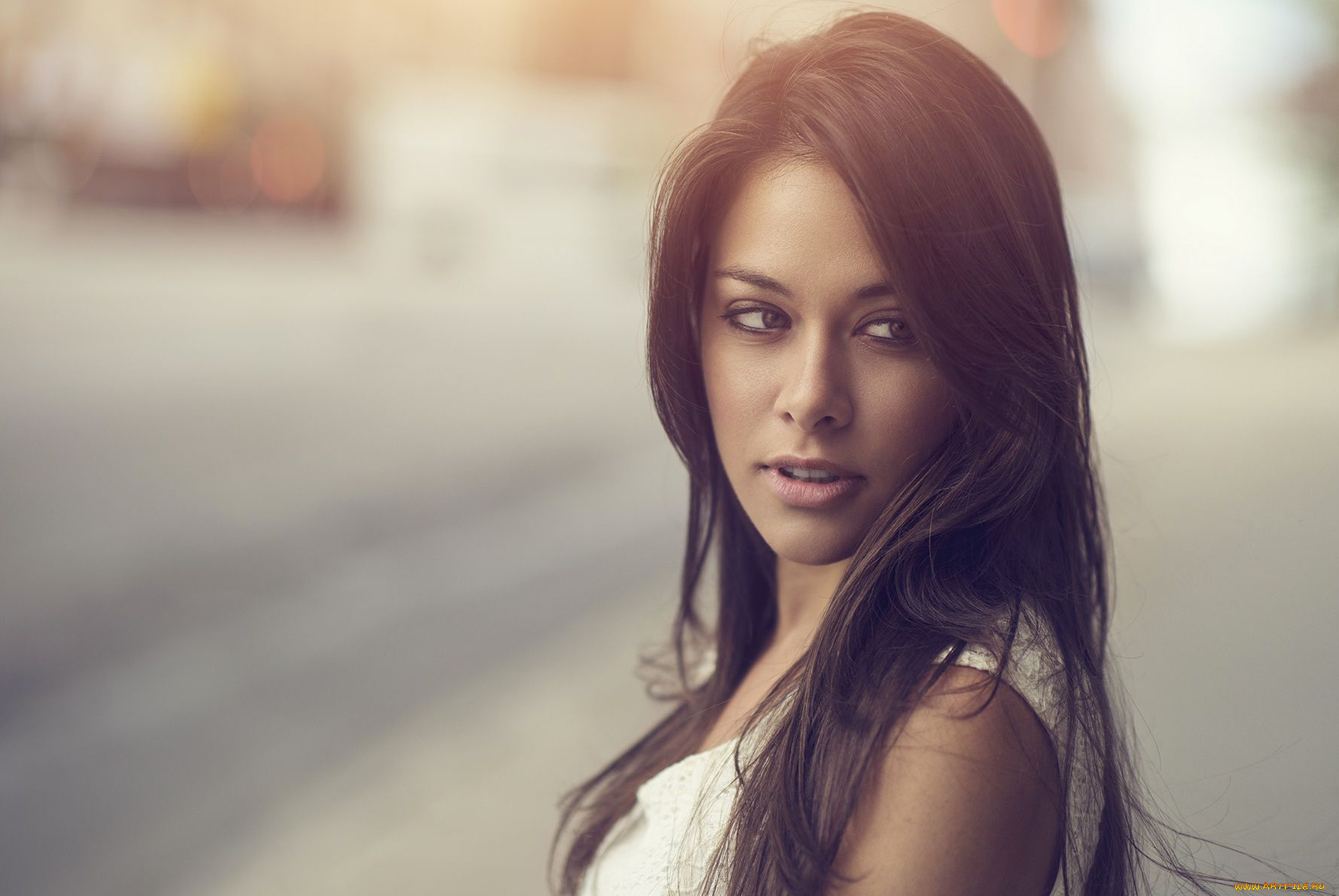 девушки, -, лица, , портреты, девушка, брюнетка, модель, портрет, лицо, красотка, взгляд, макияж, причёска, флирт