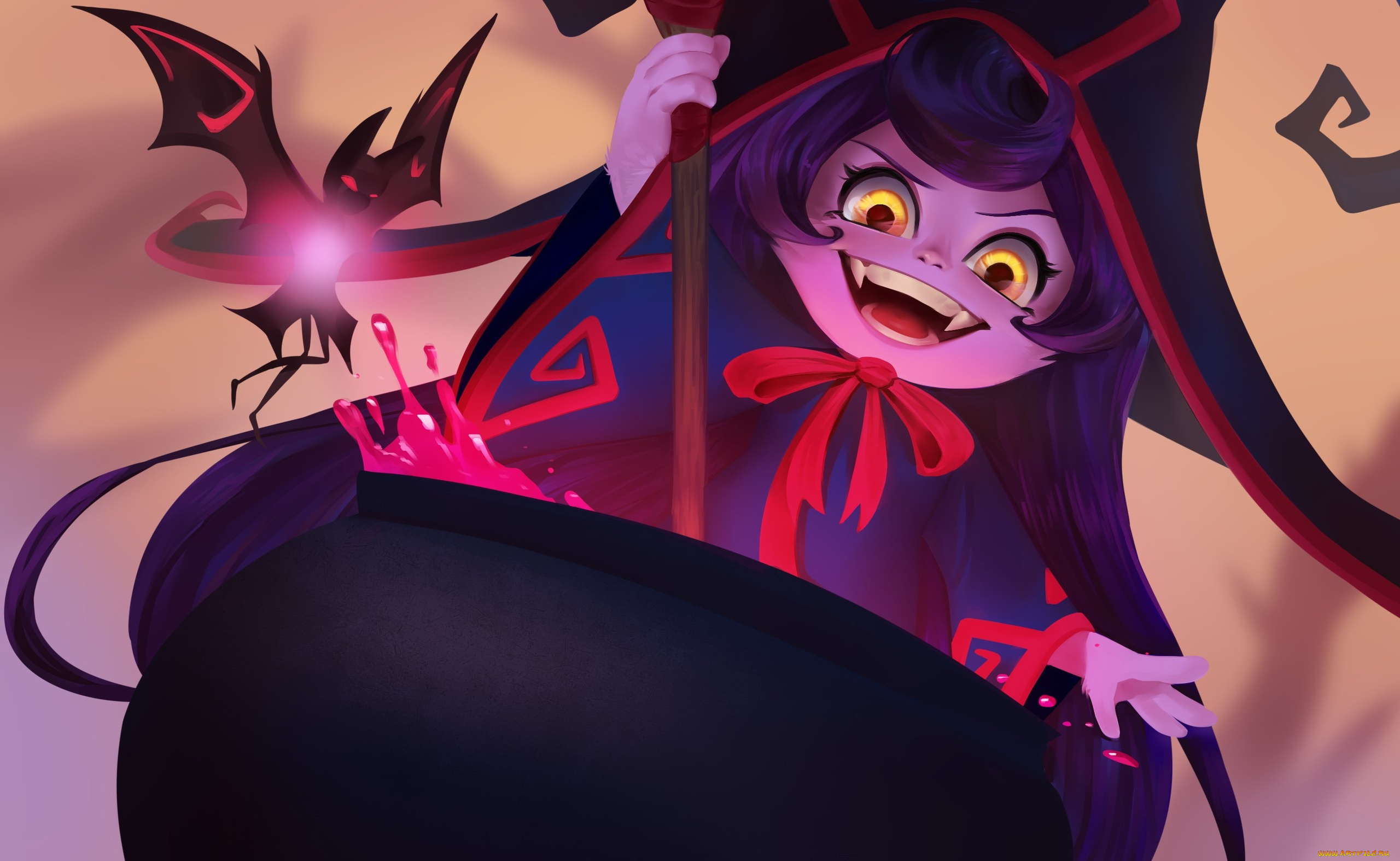 видео, игры, league, of, legends, lulu, ведьма, котел