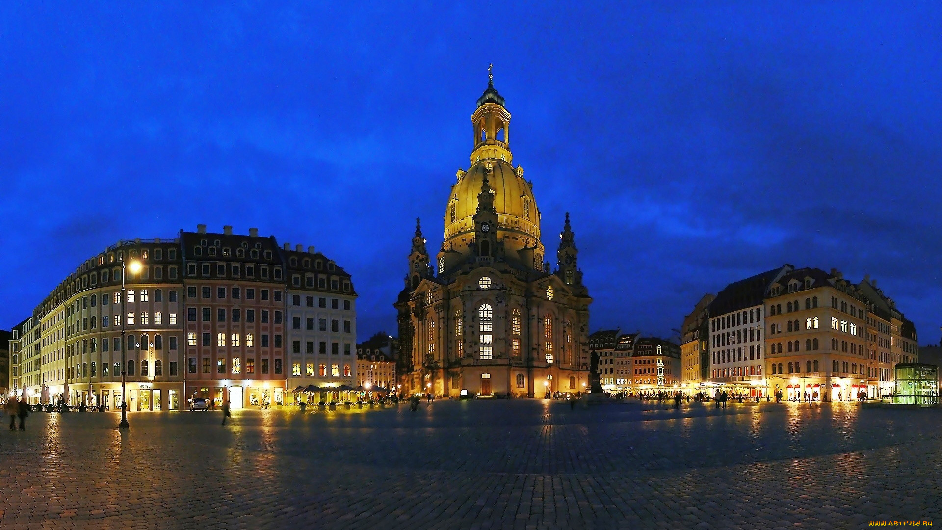 города, дрезден, , германия, костел