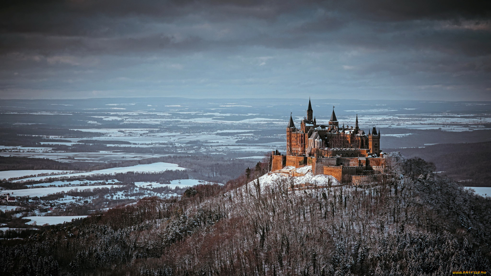 hohenzollern, castle, города, замки, германии, hohenzollern, castle