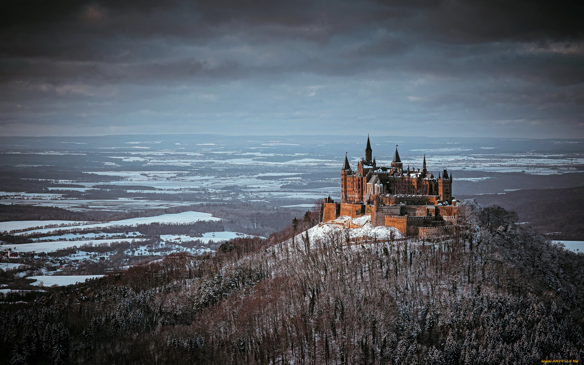hohenzollern, castle, города, замки, германии, hohenzollern, castle