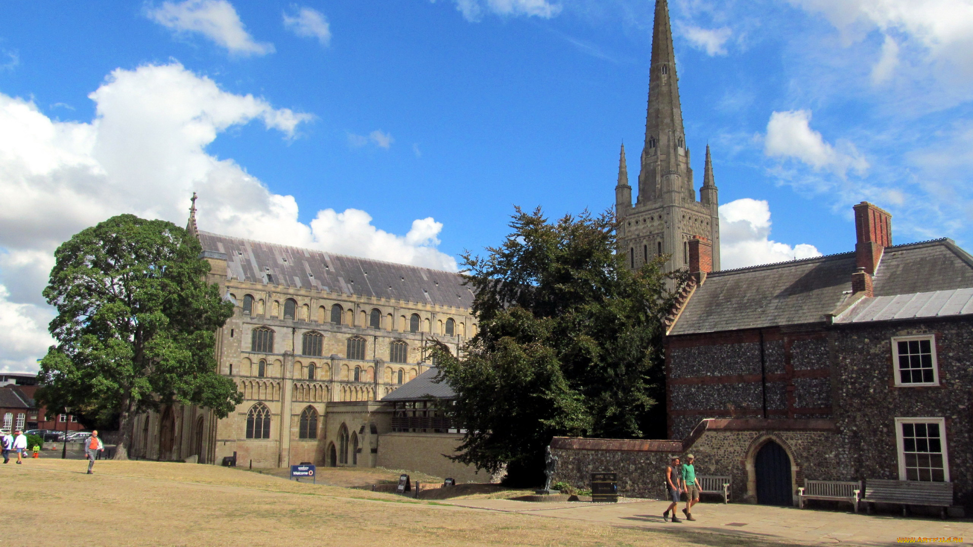 norwich, cathedral, norfolk, uk, города, -, католические, соборы, , костелы, , аббатства, norwich, cathedral
