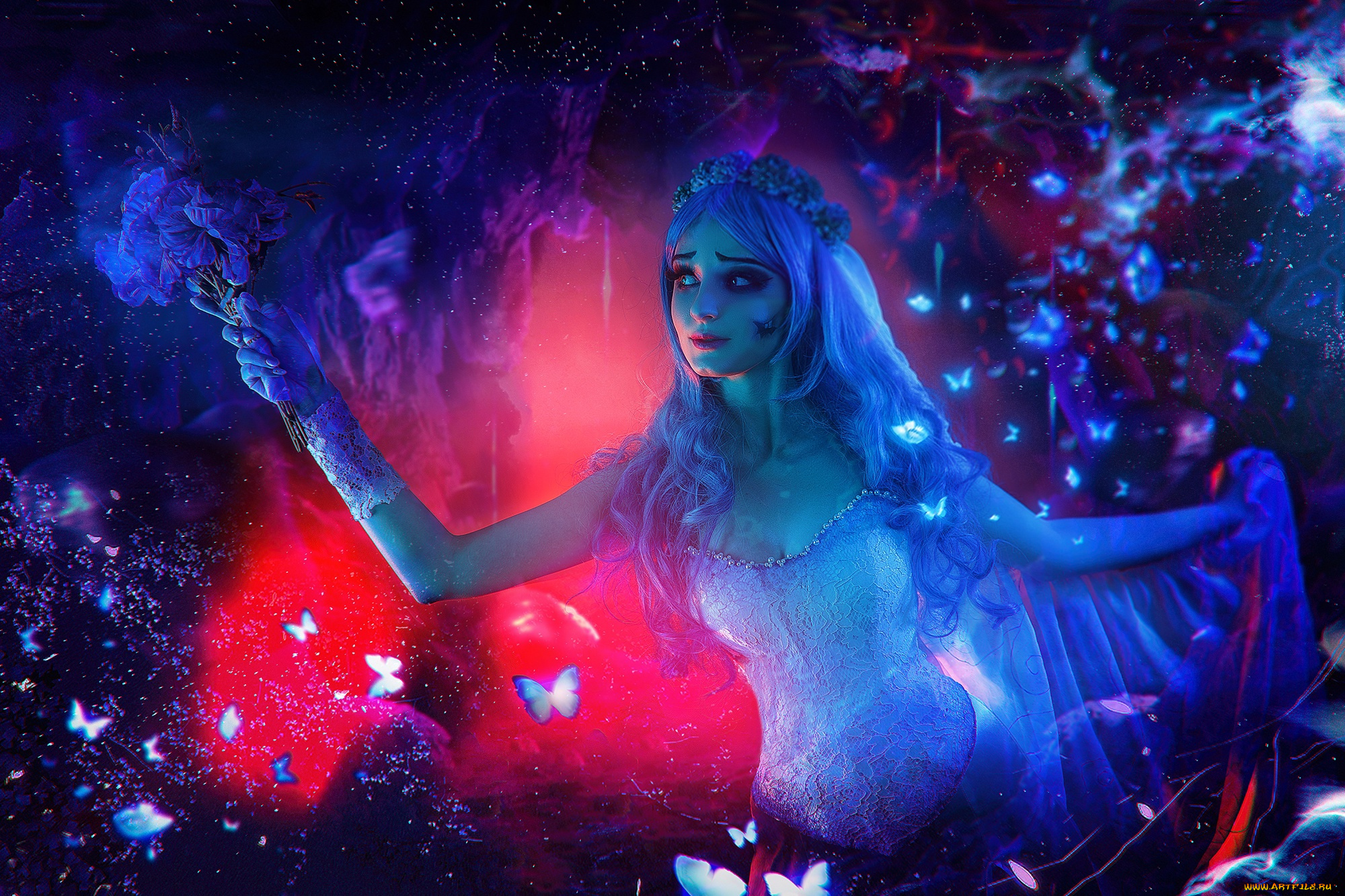 девушки, kirdjava, невеста, букет, образ, костюм